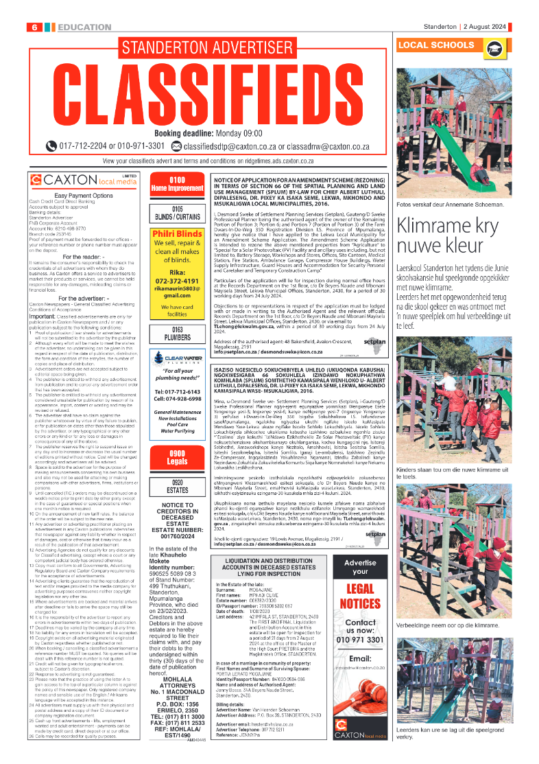 Standerton Advertiser 2 August 2024 page 6