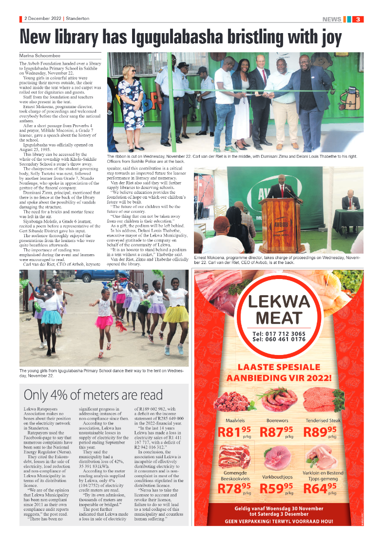 Standerton Advertiser 2 Dec 2022 page 3