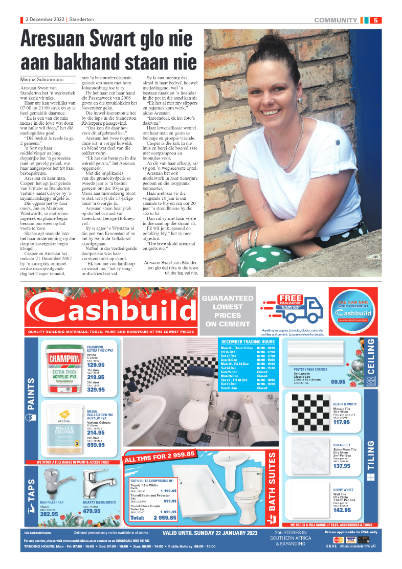 Standerton Advertiser 2 Dec 2022 page 5