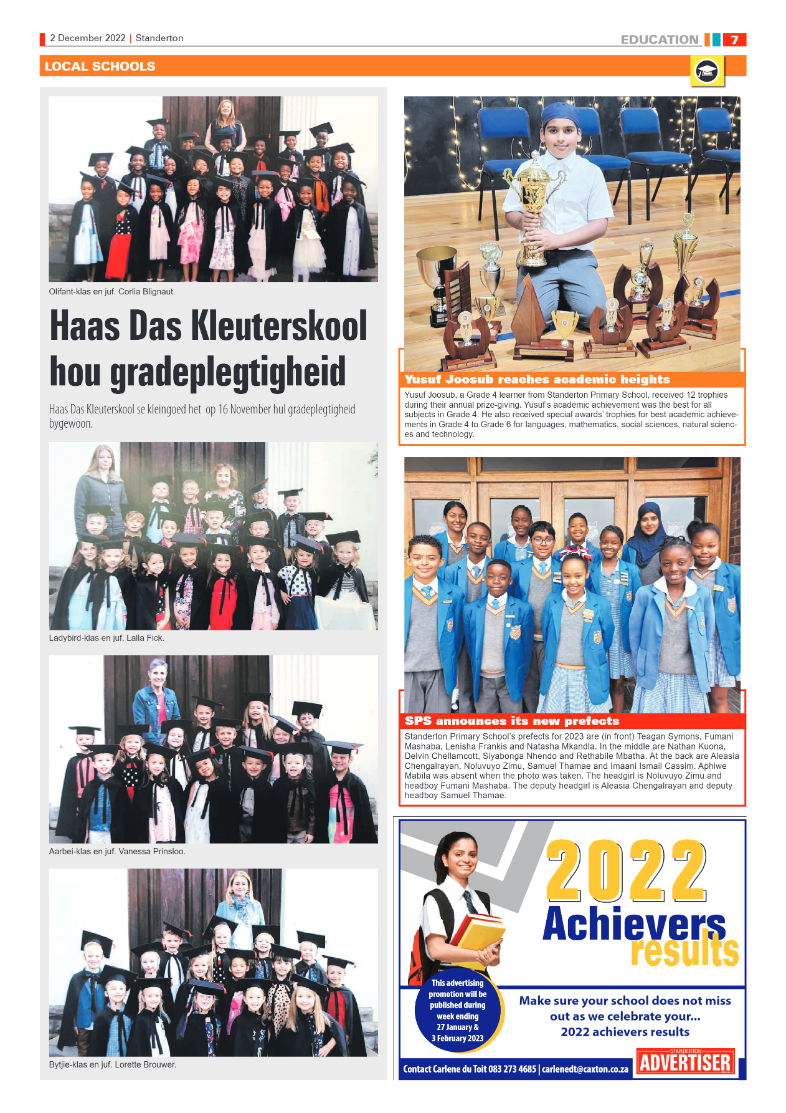 Standerton Advertiser 2 Dec 2022 page 7