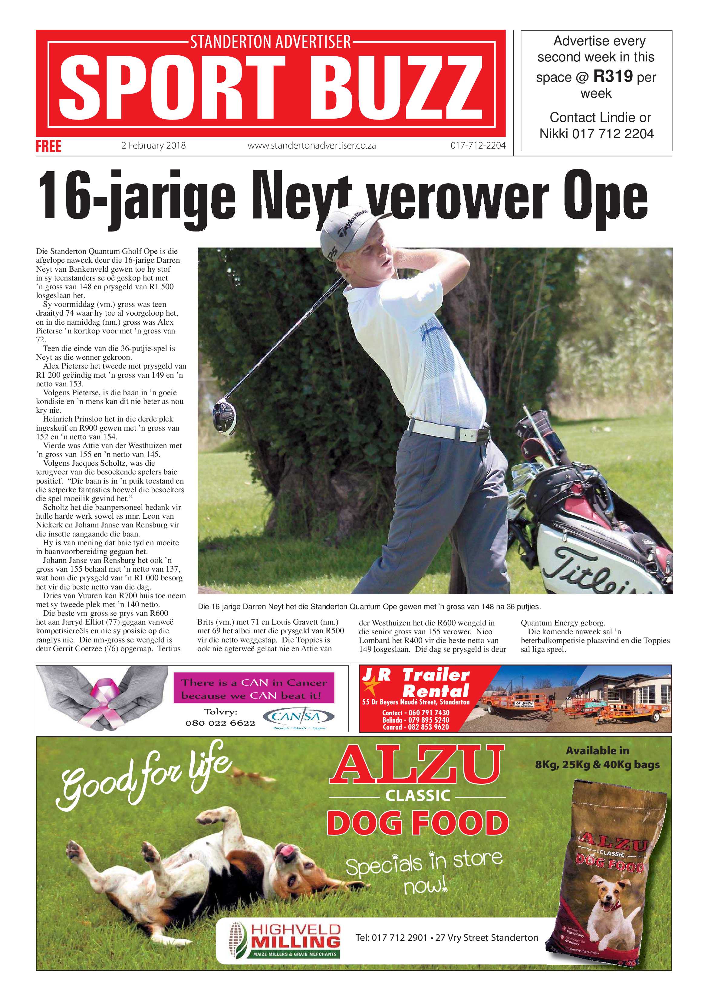 Standerton Advertiser 2 February 2018 page 12