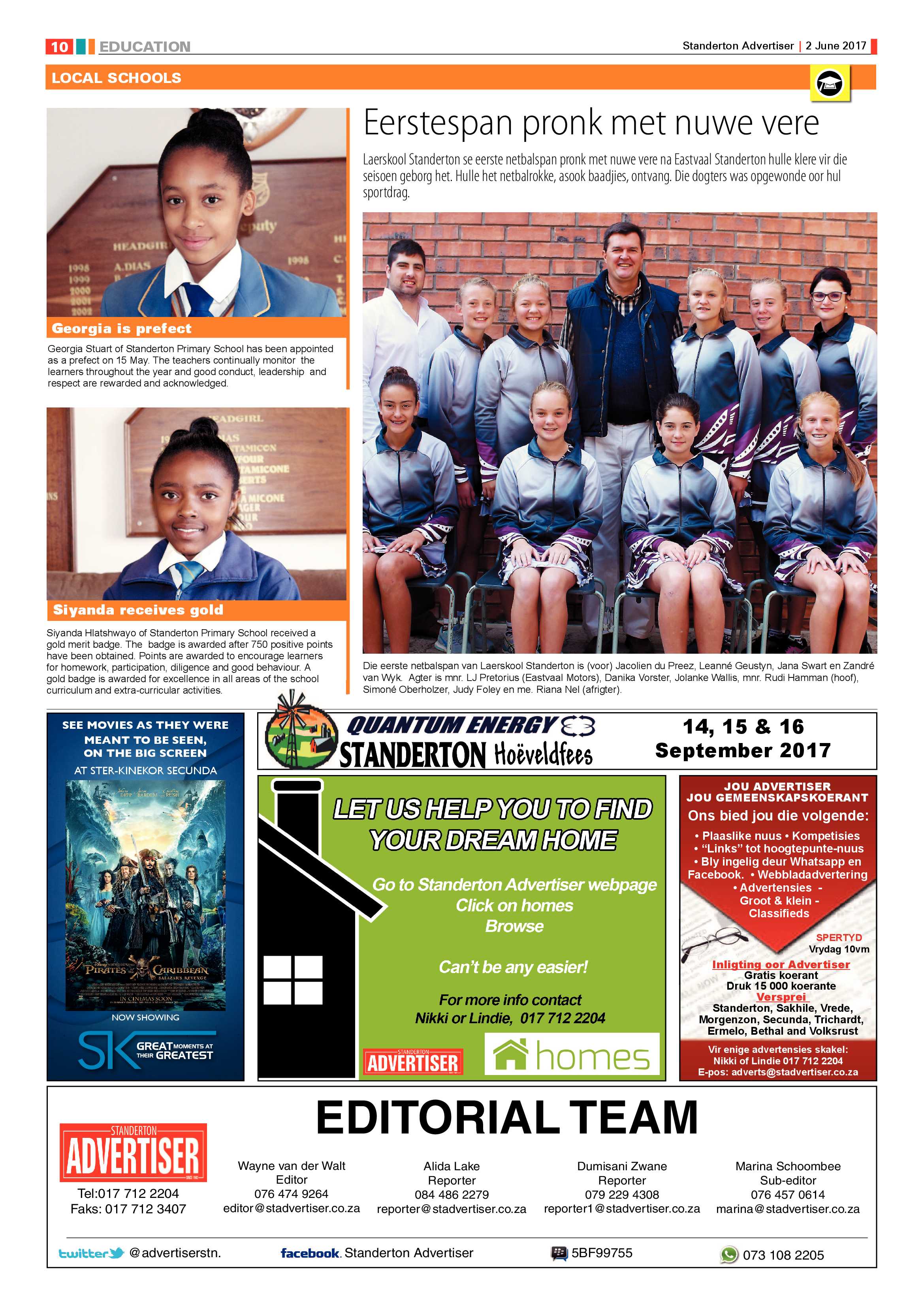 Standerton Advertiser 2 June 2017 page 10