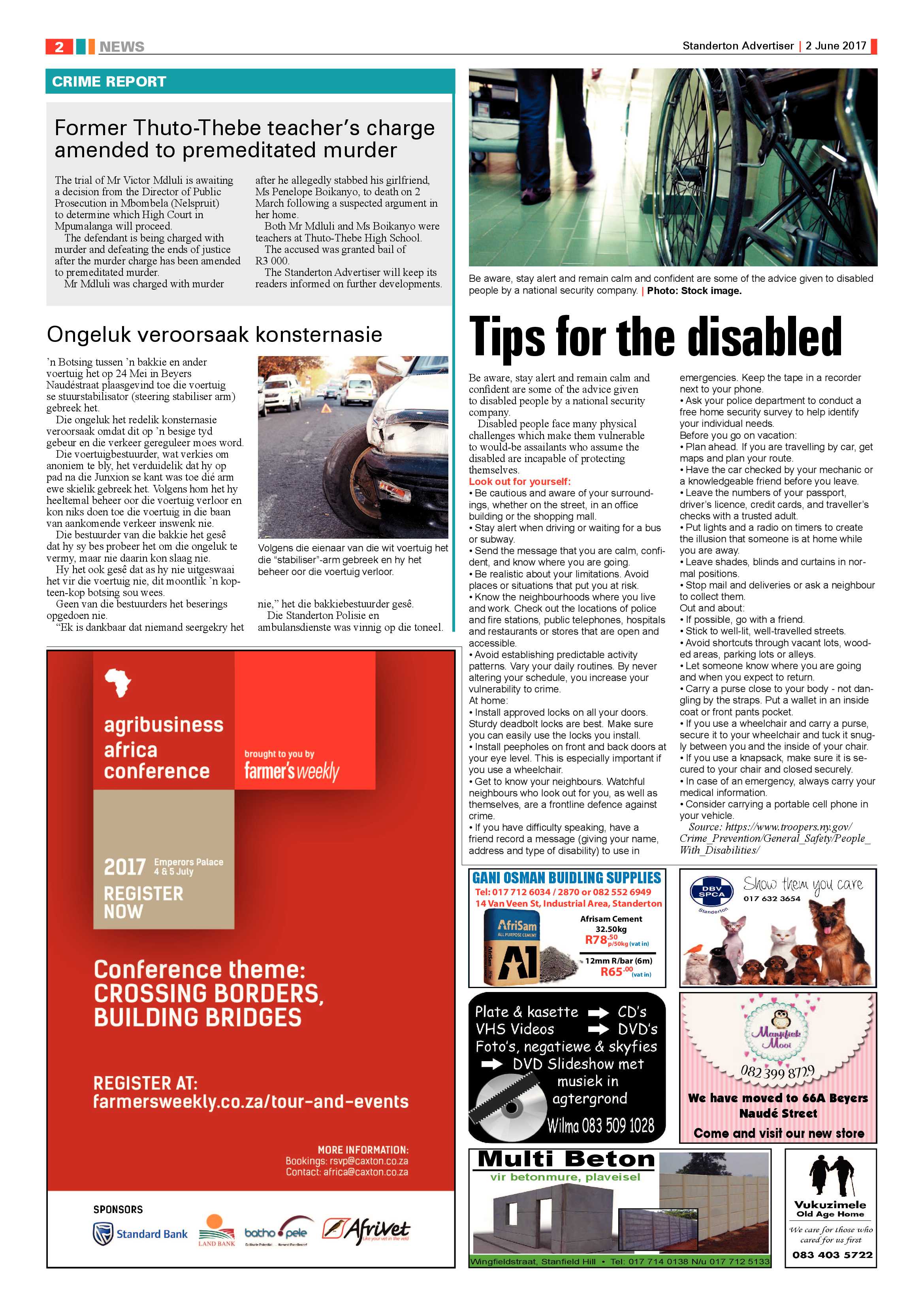 Standerton Advertiser 2 June 2017 page 2