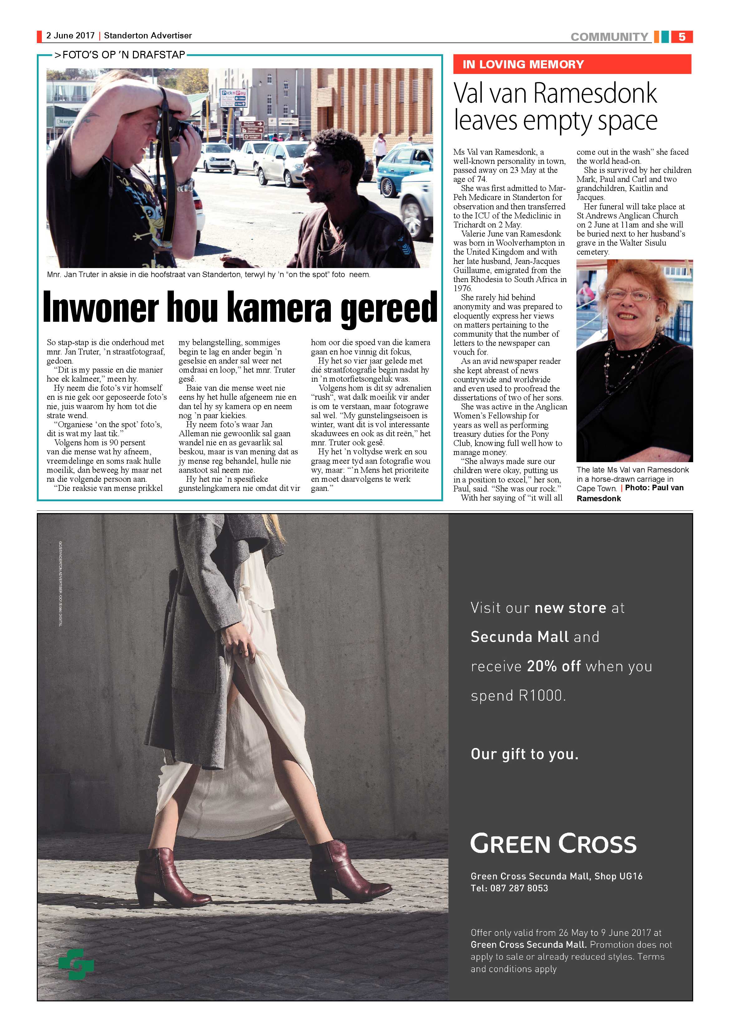 Standerton Advertiser 2 June 2017 page 5