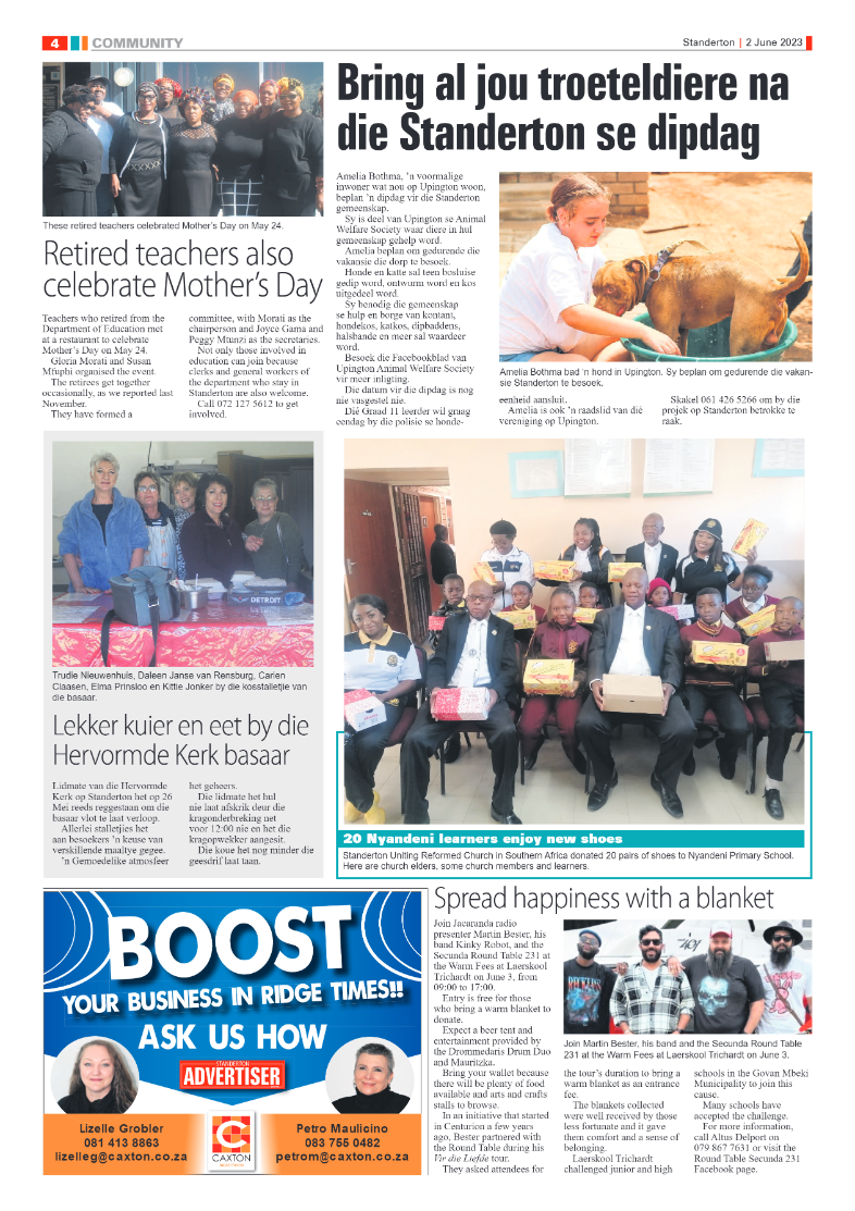 Standerton Advertiser 2 June 2023 page 4