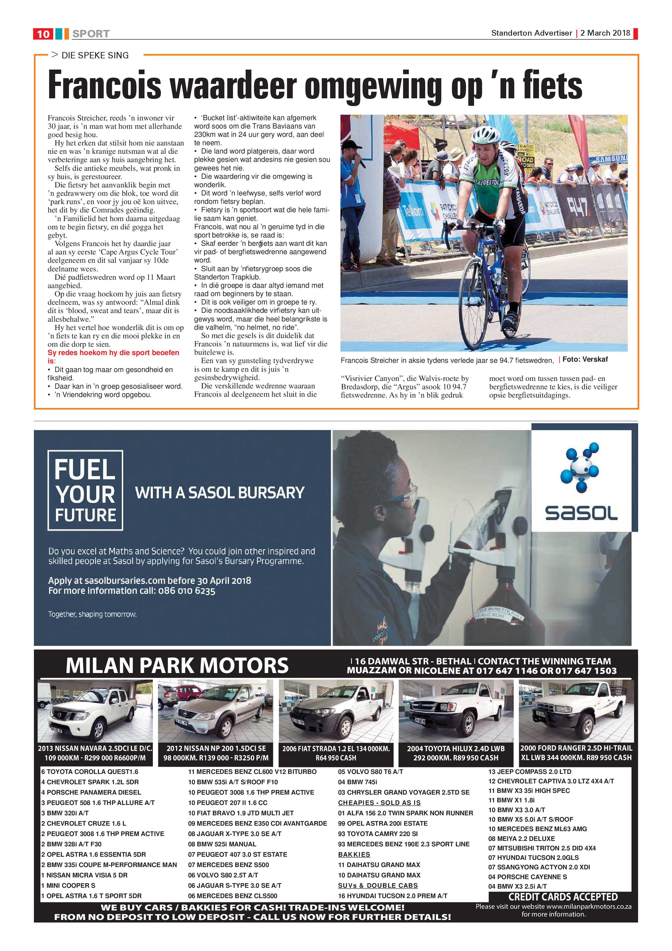 Standerton Advertiser 2 March 2018 page 10