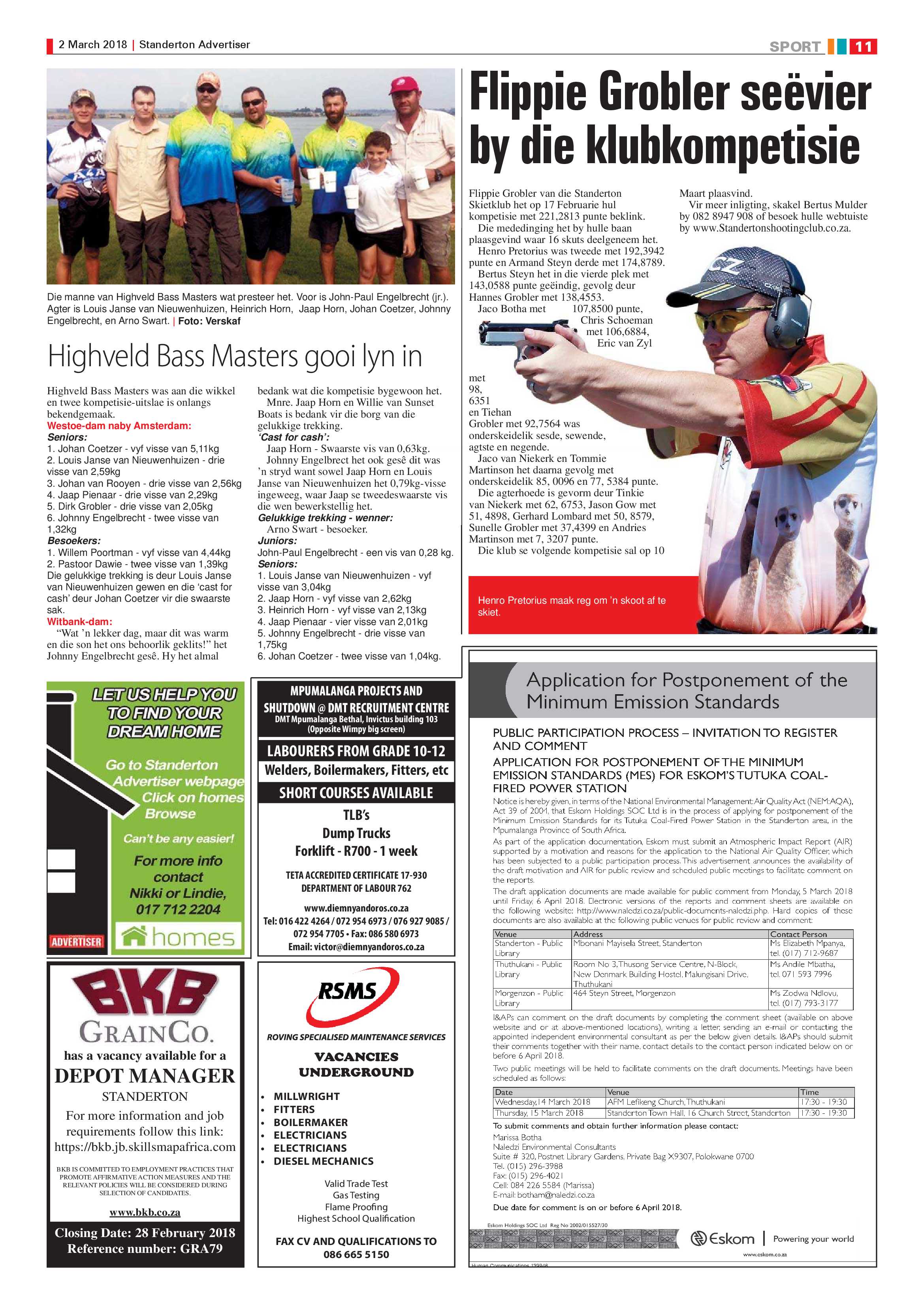 Standerton Advertiser 2 March 2018 page 11