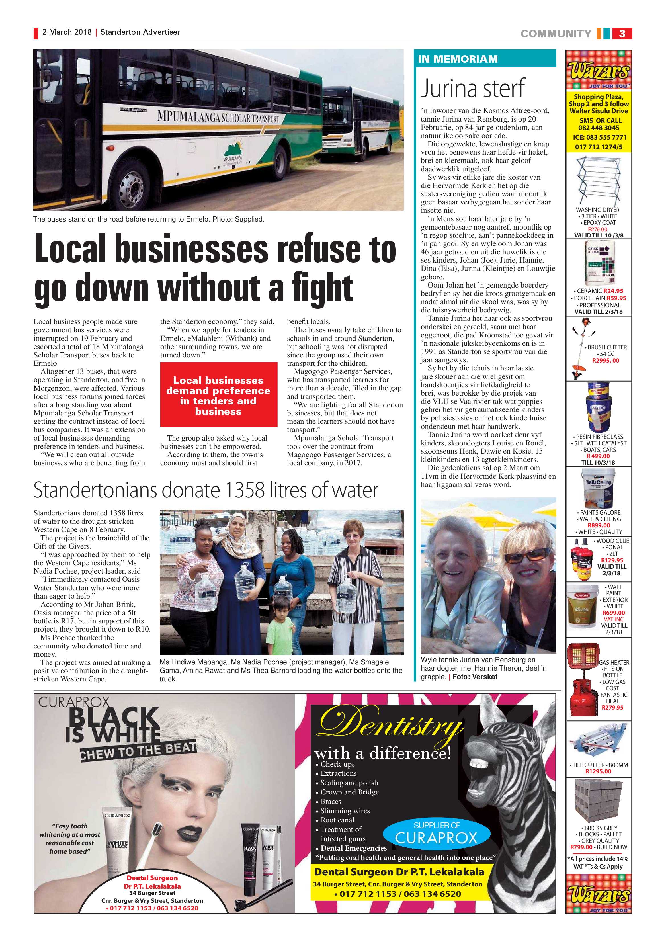 Standerton Advertiser 2 March 2018 page 3