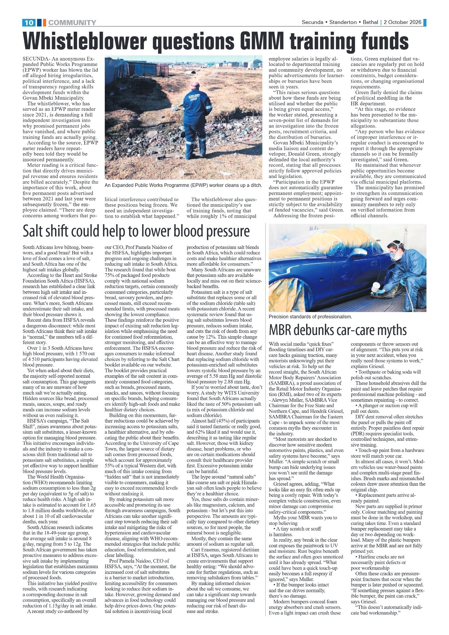 Standerton Advertiser 2 October 2026 page 10