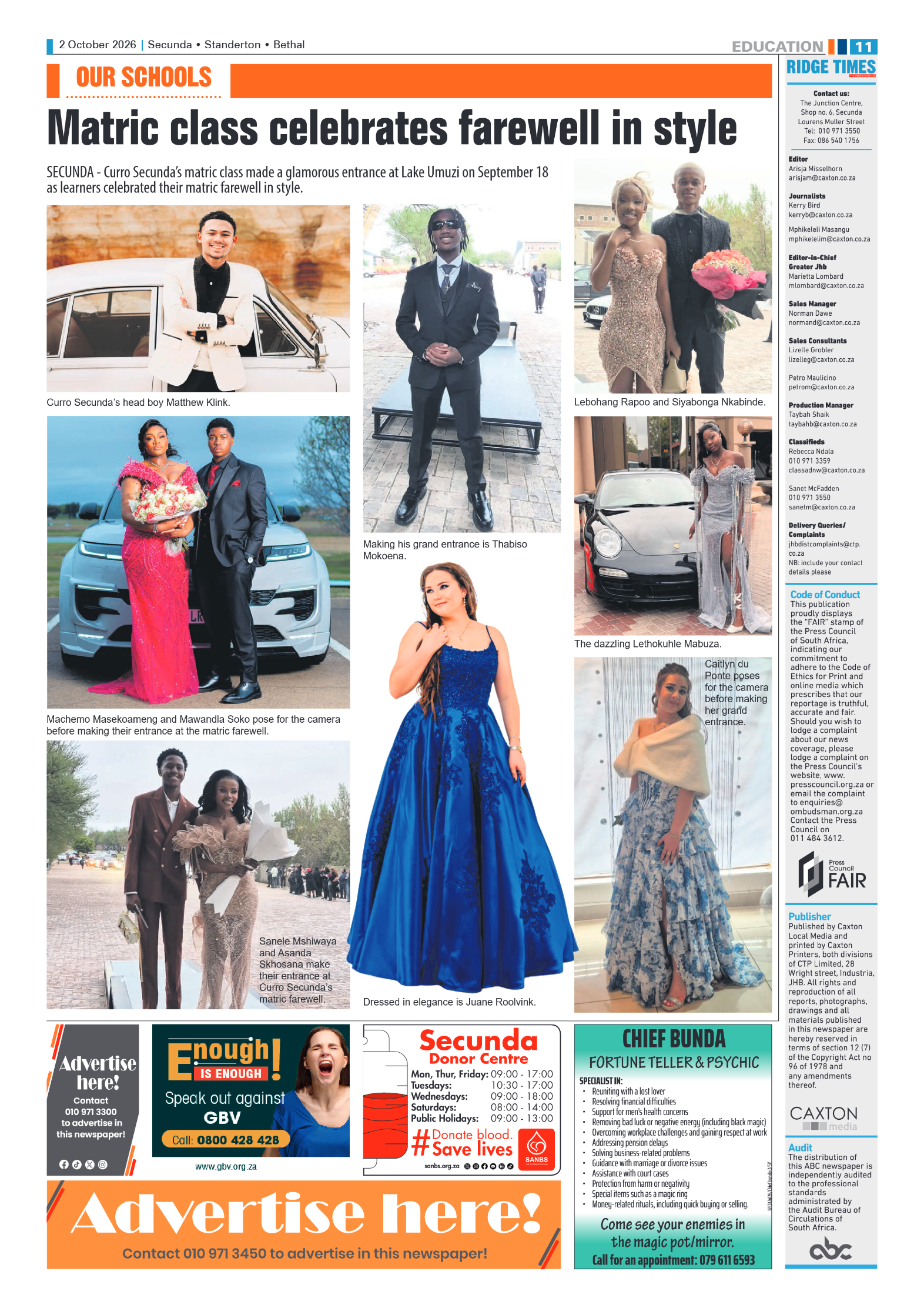 Standerton Advertiser 2 October 2026 page 11