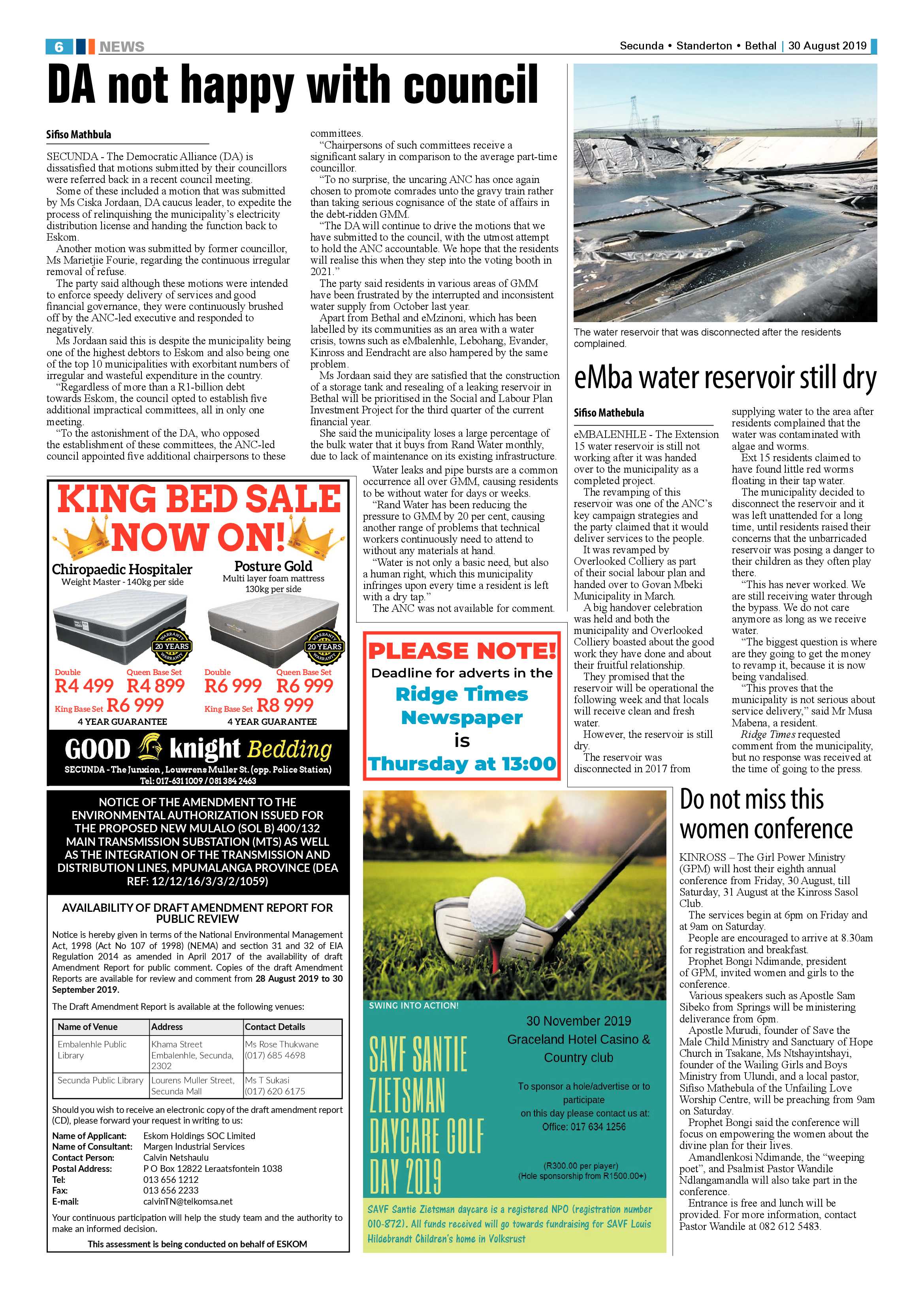 Standerton Advertiser 30 August 2019 page 10