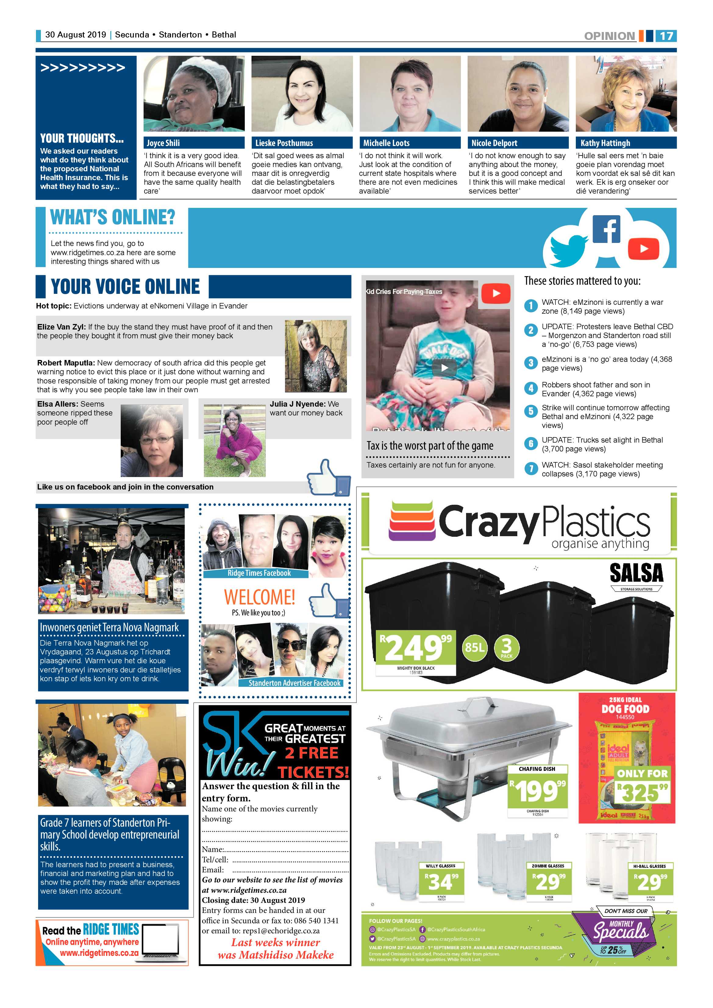 Standerton Advertiser 30 August 2019 page 21