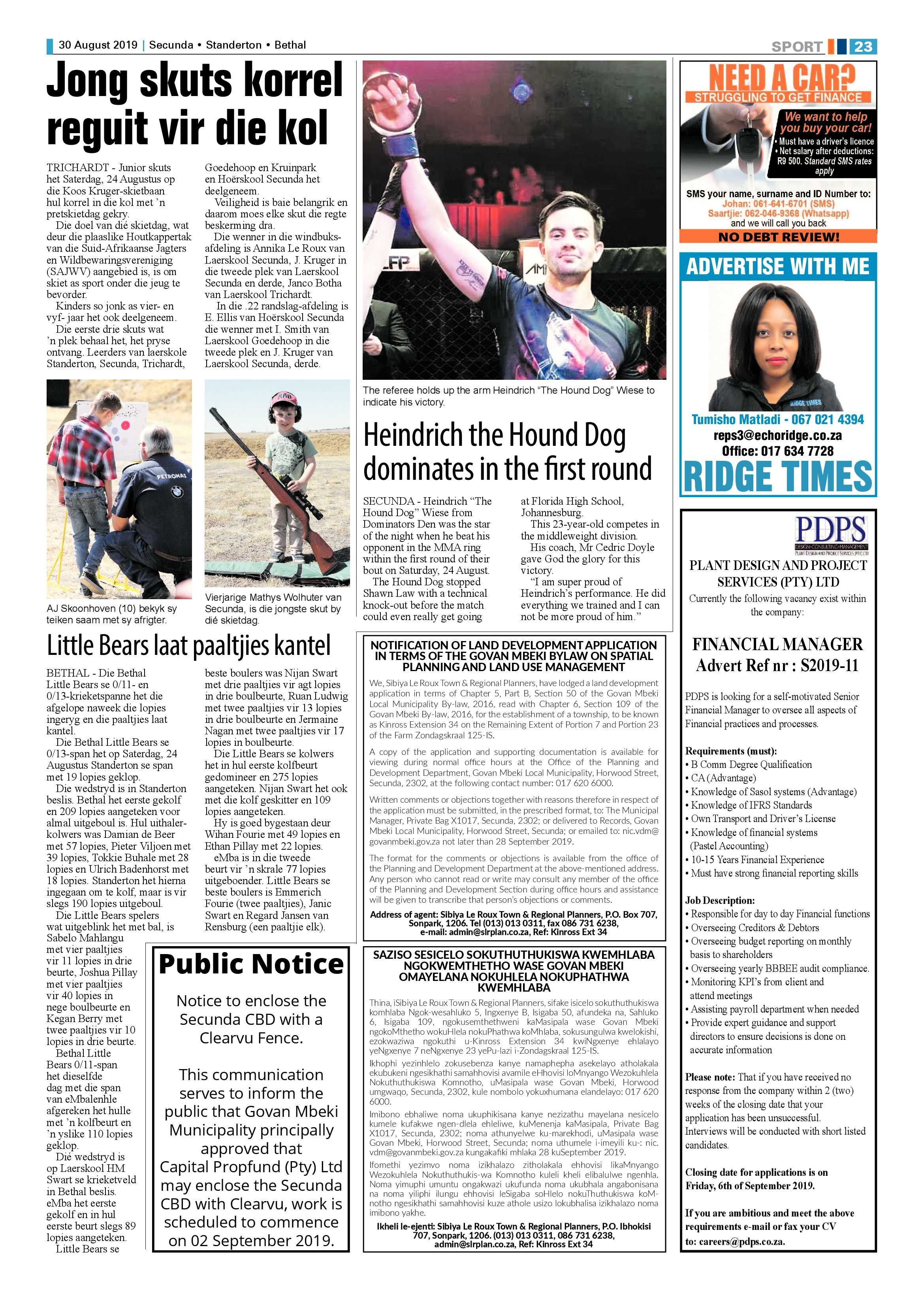 Standerton Advertiser 30 August 2019 page 27