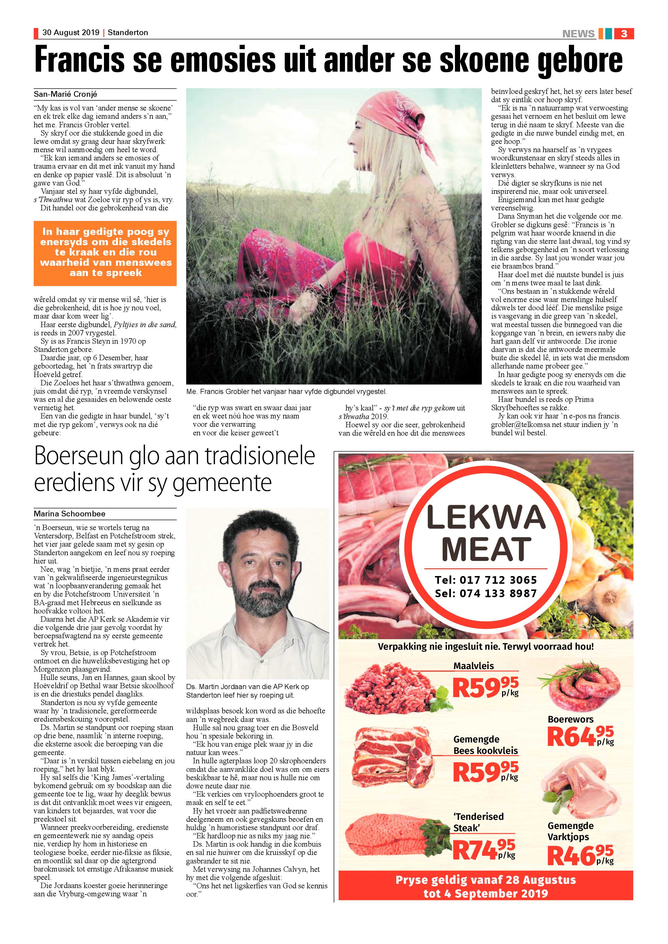 Standerton Advertiser 30 August 2019 Standerton Advertiser