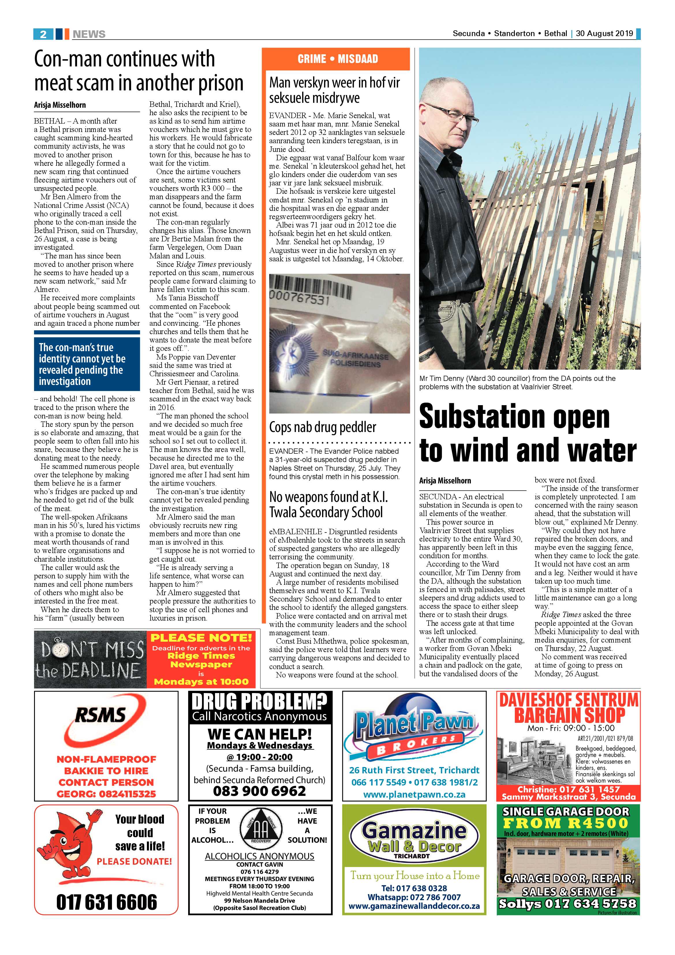 Standerton Advertiser 30 August 2019 page 6