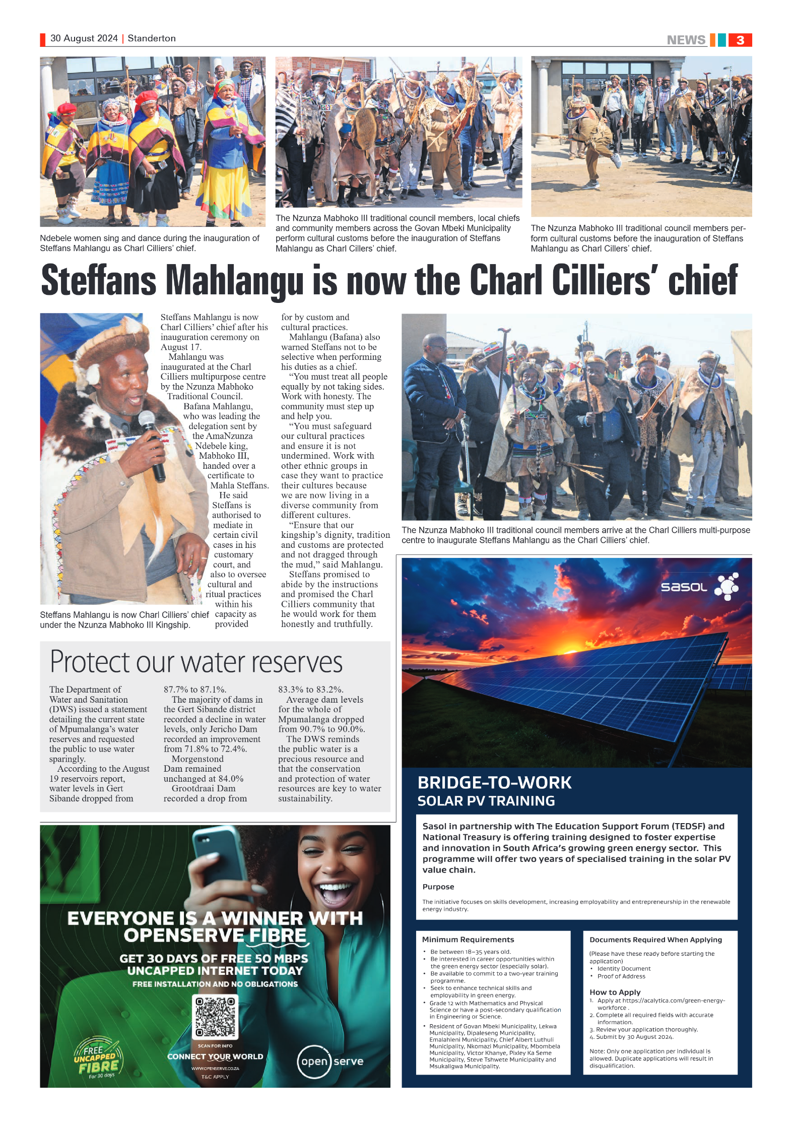 Standerton Advertiser 30 August 2024 page 3