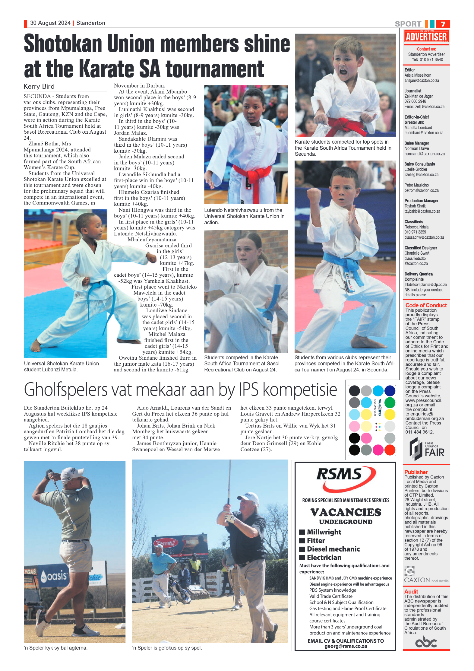 Standerton Advertiser 30 August 2024 page 7