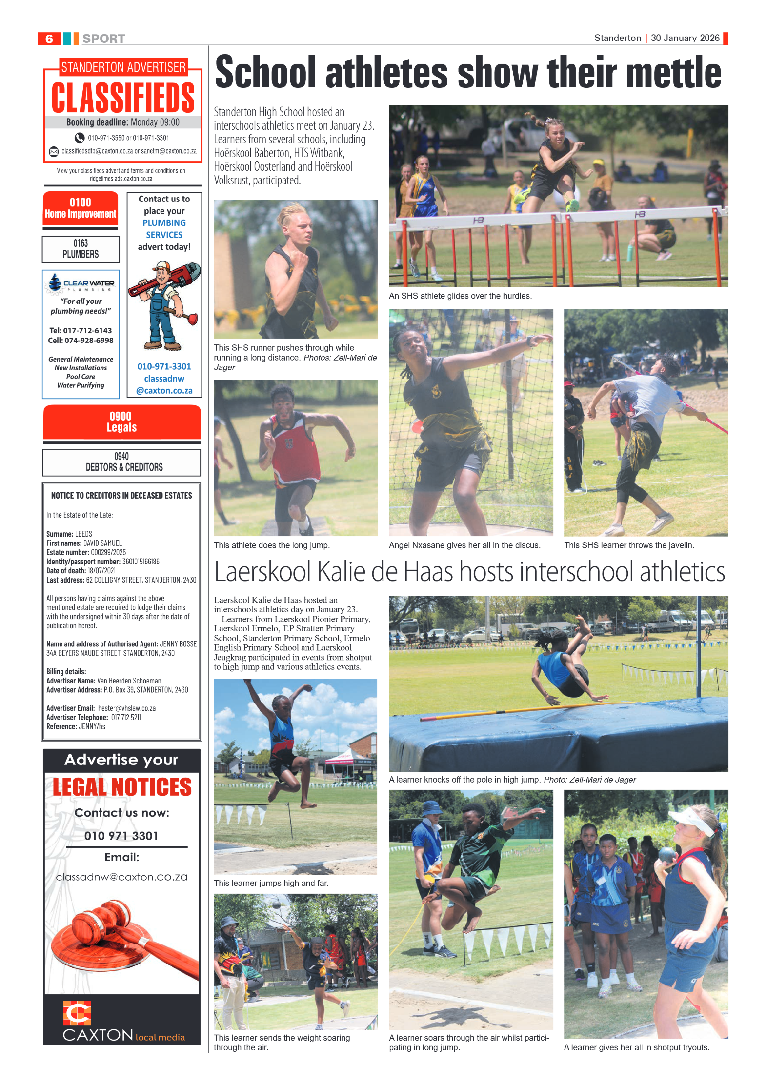 Standerton Advertiser 30 January 2026 page 6