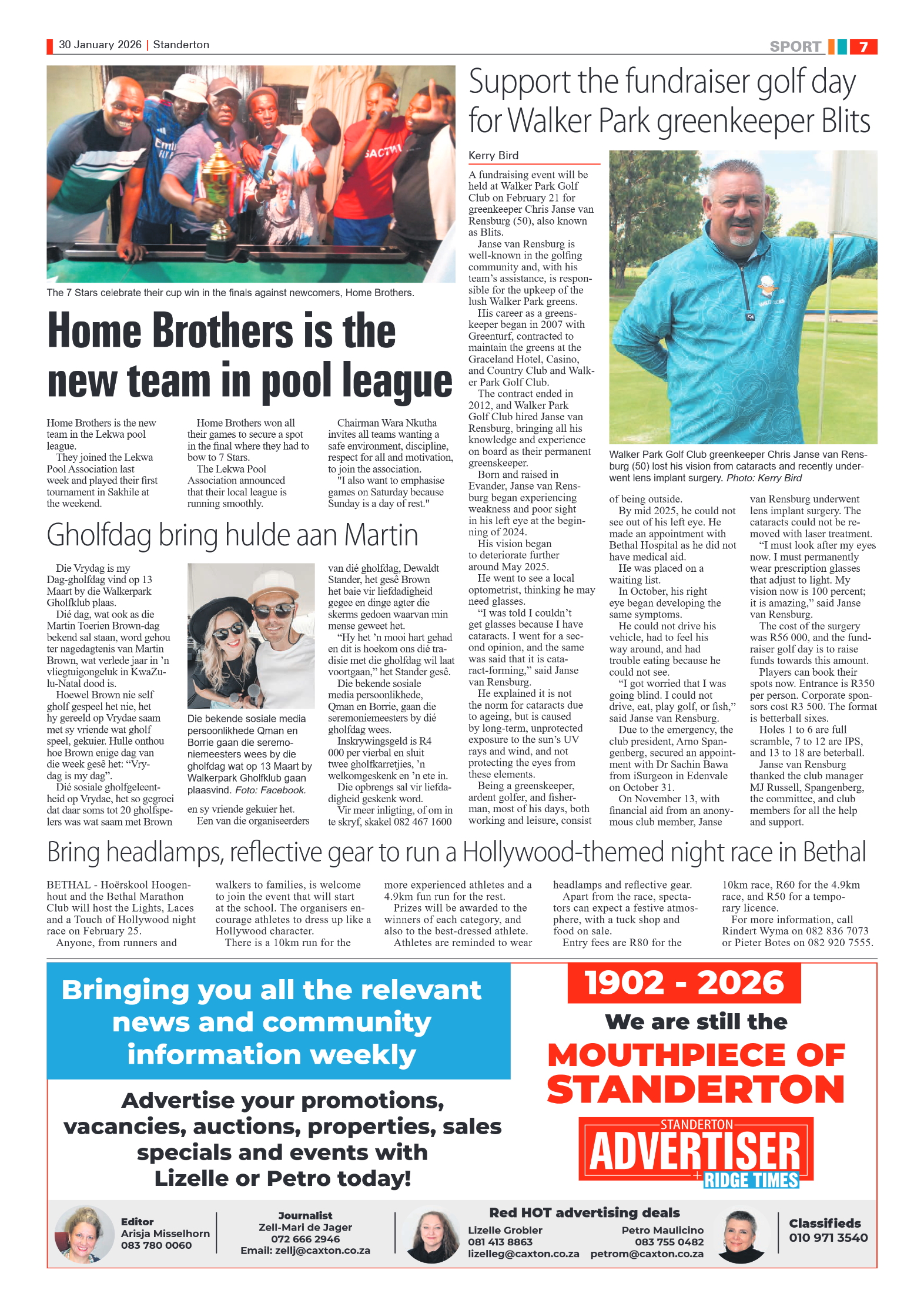 Standerton Advertiser 30 January 2026 page 7