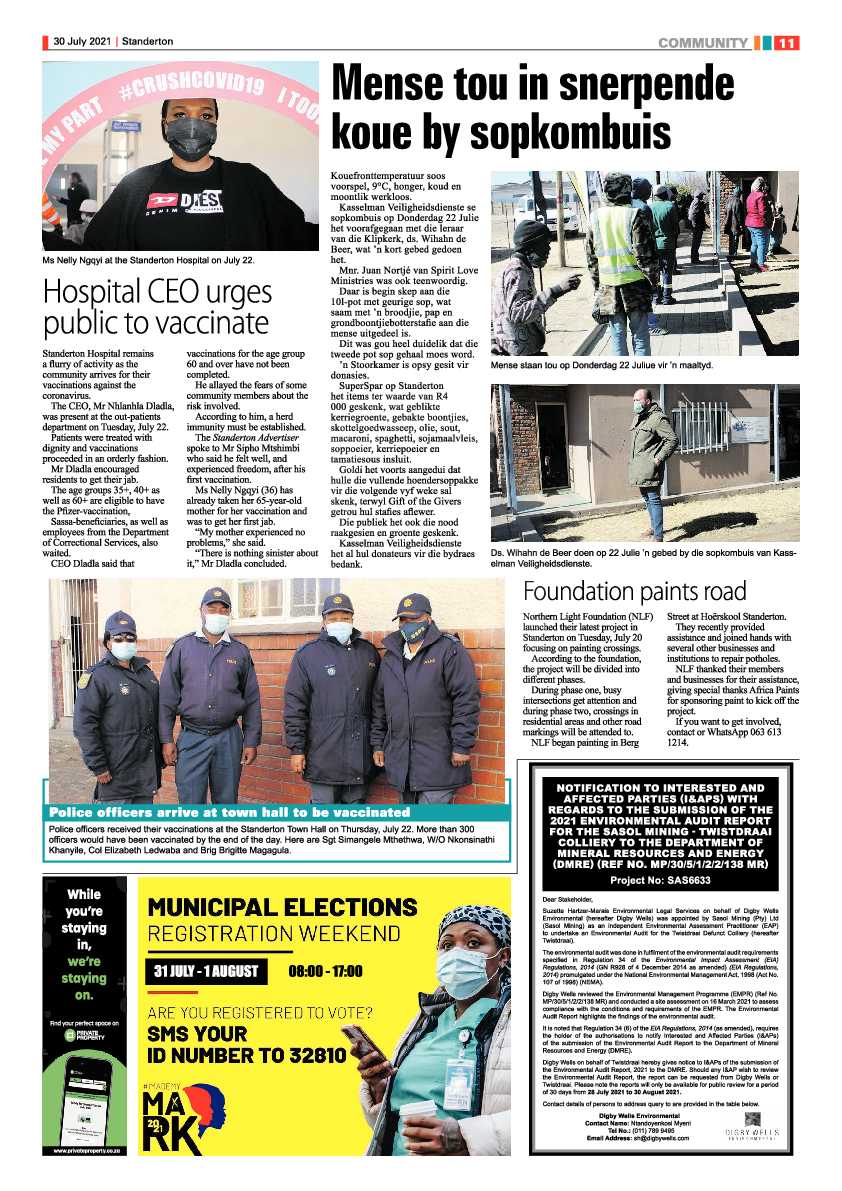 Standerton Advertiser 30 July 2021 page 11