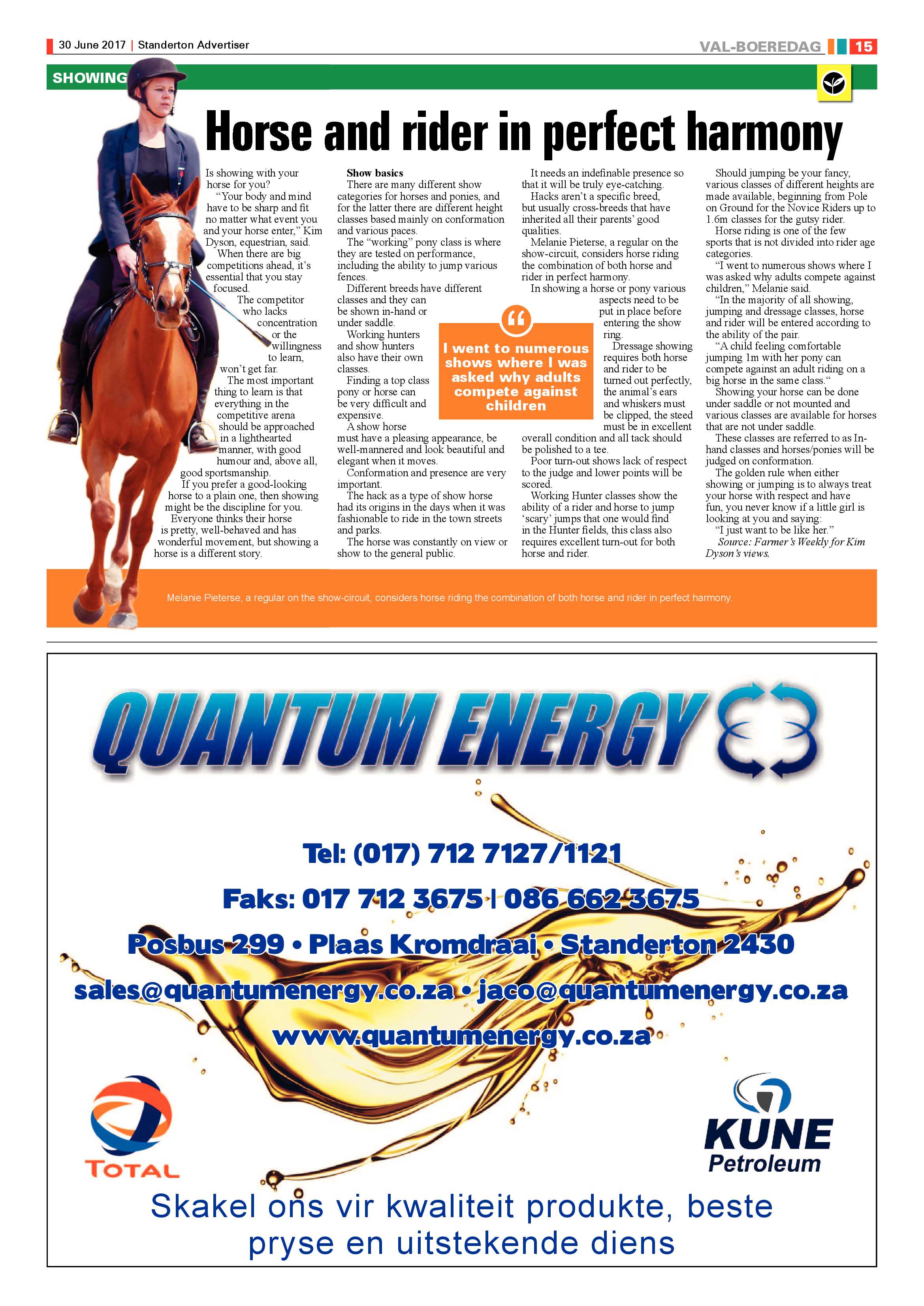 Standerton Advertiser 30 June 2017 page 15