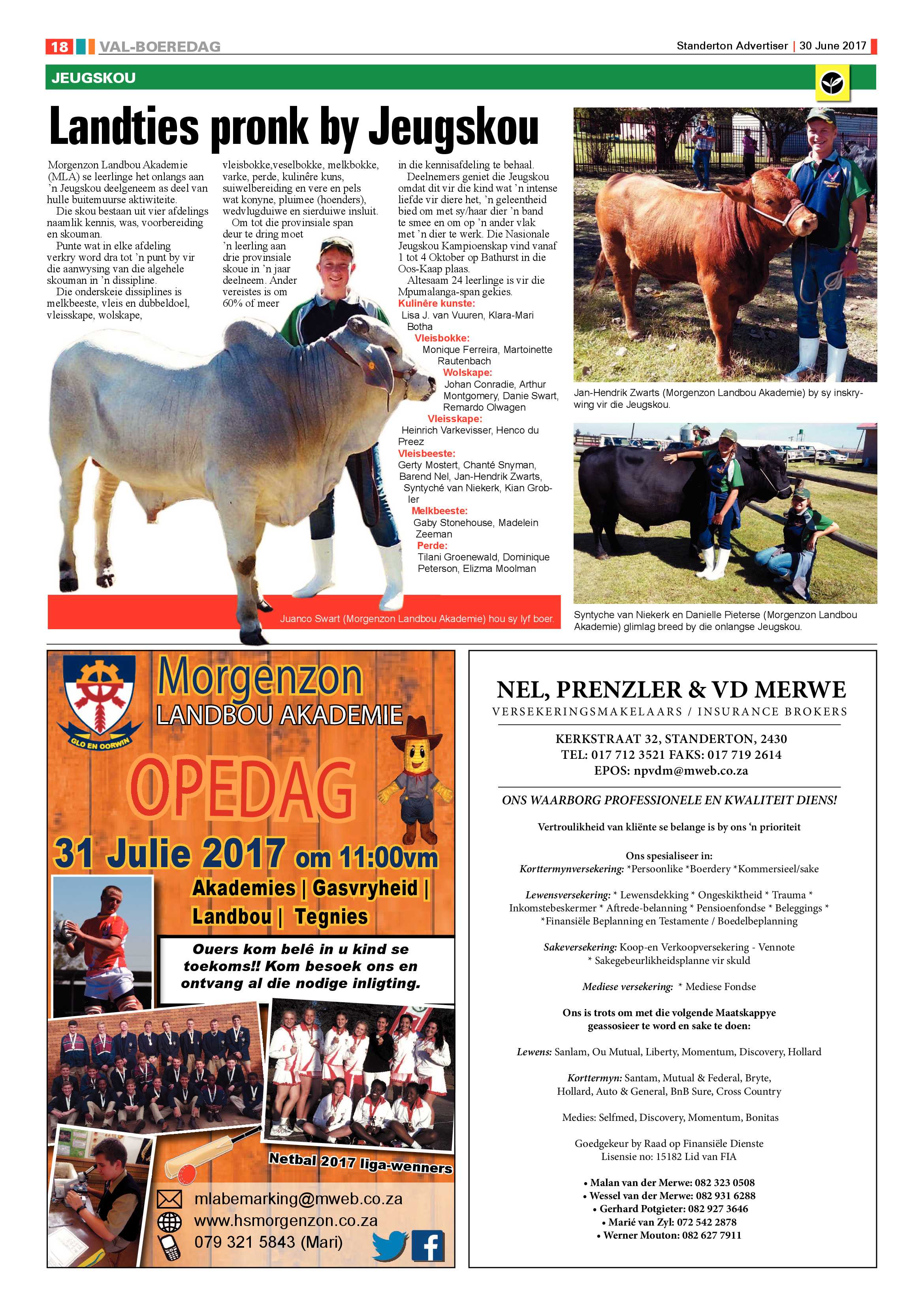 Standerton Advertiser 30 June 2017 page 18