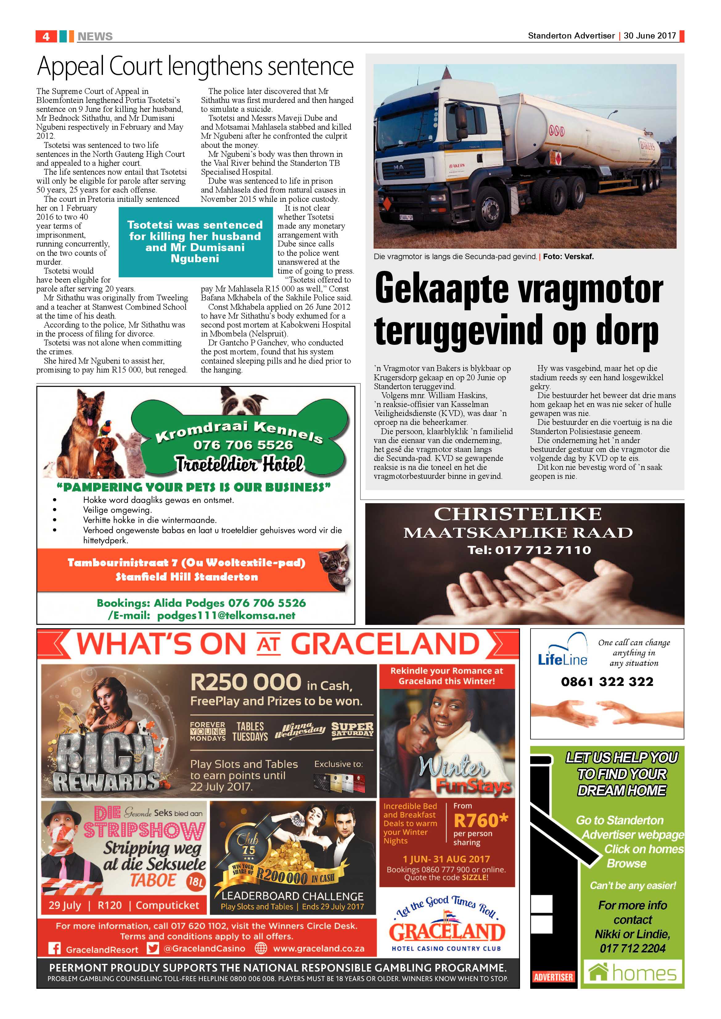 Standerton Advertiser 30 June 2017 page 4