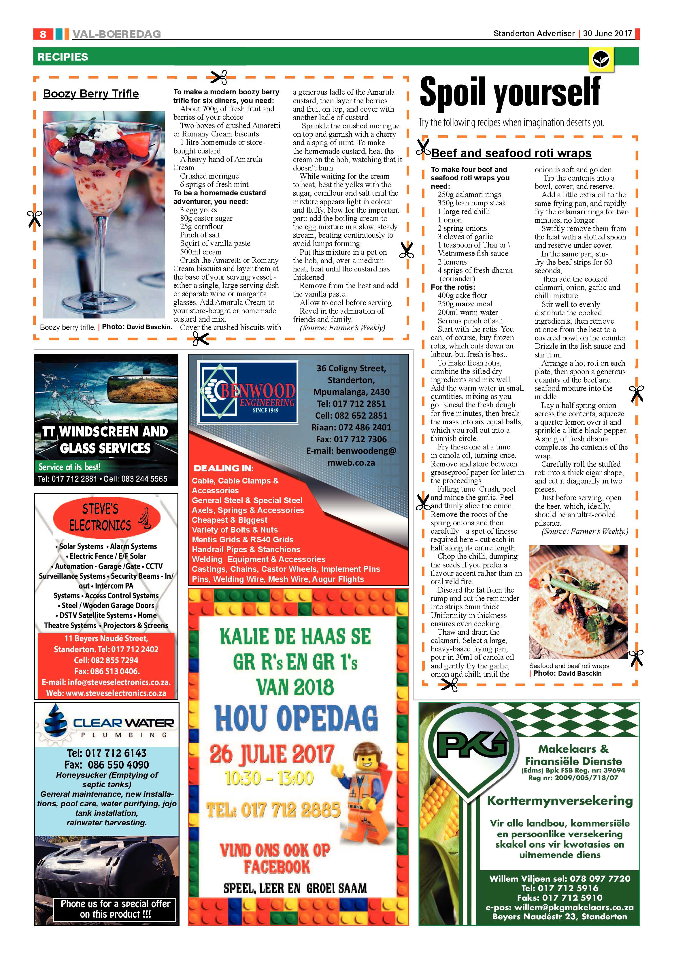 Standerton Advertiser 30 June 2017 page 8