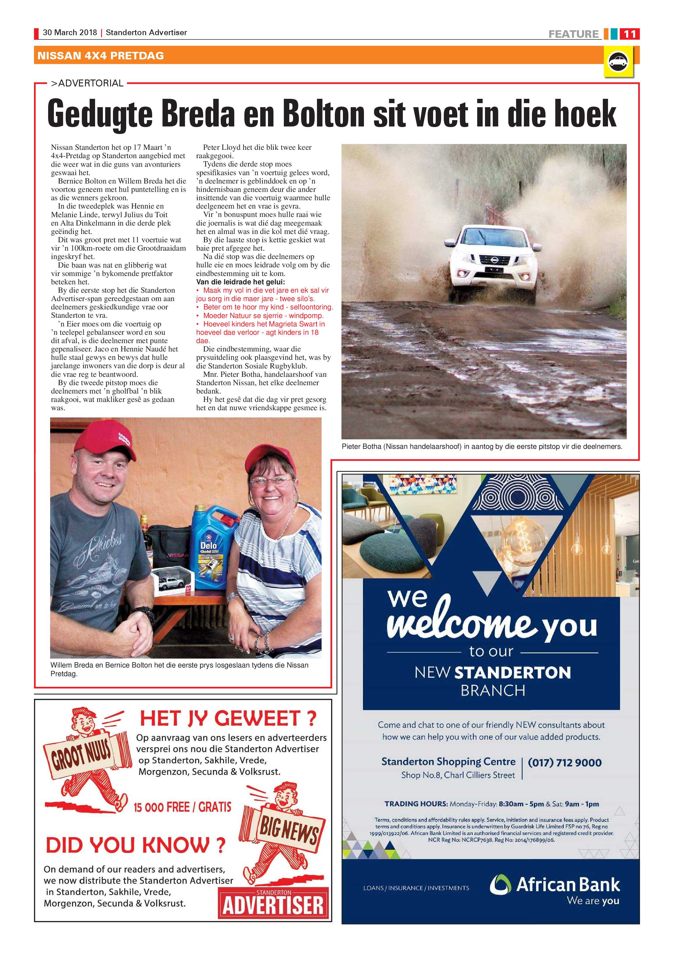 Standerton Advertiser 30 March 2018 page 11
