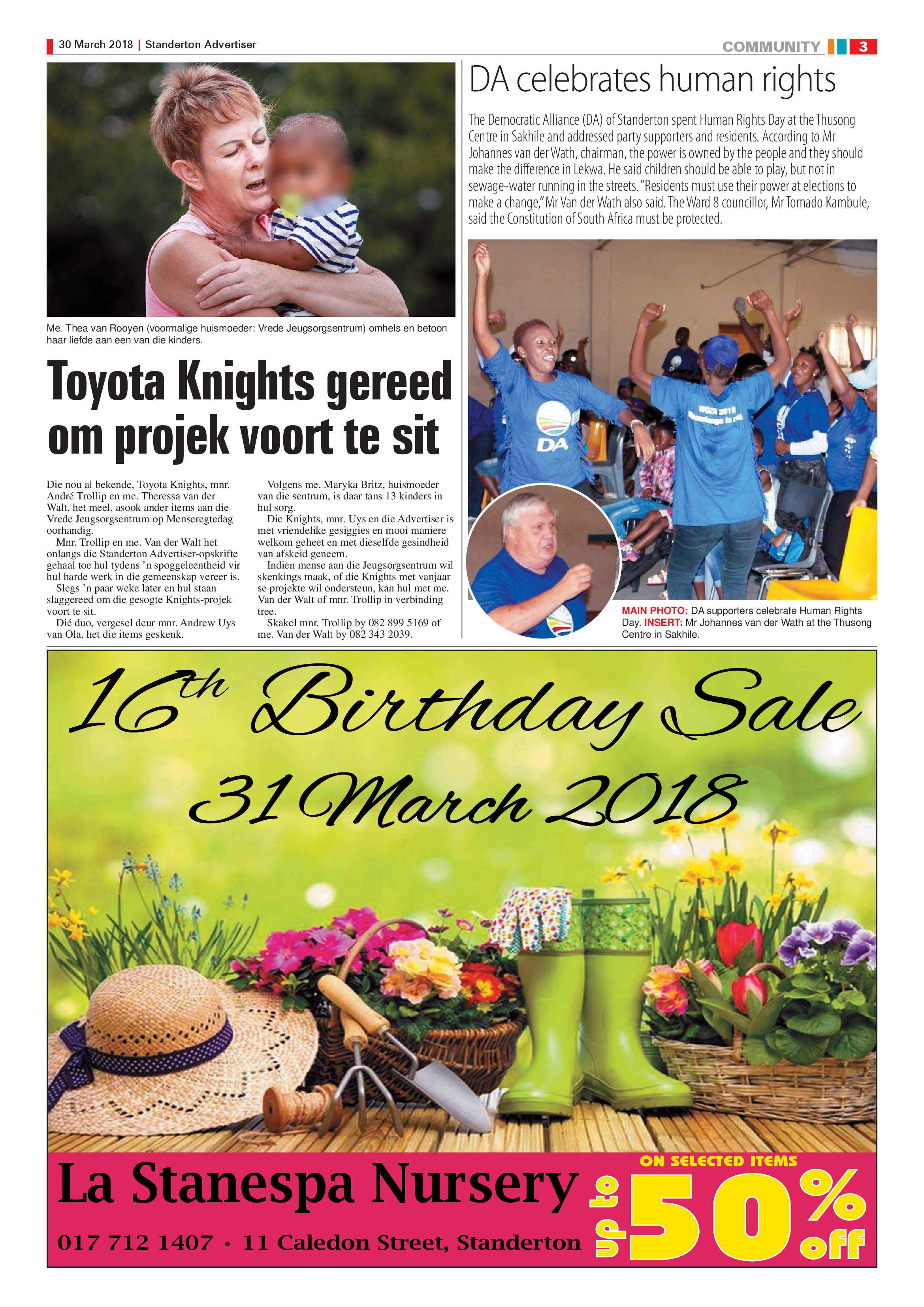Standerton Advertiser 30 March 2018 page 3