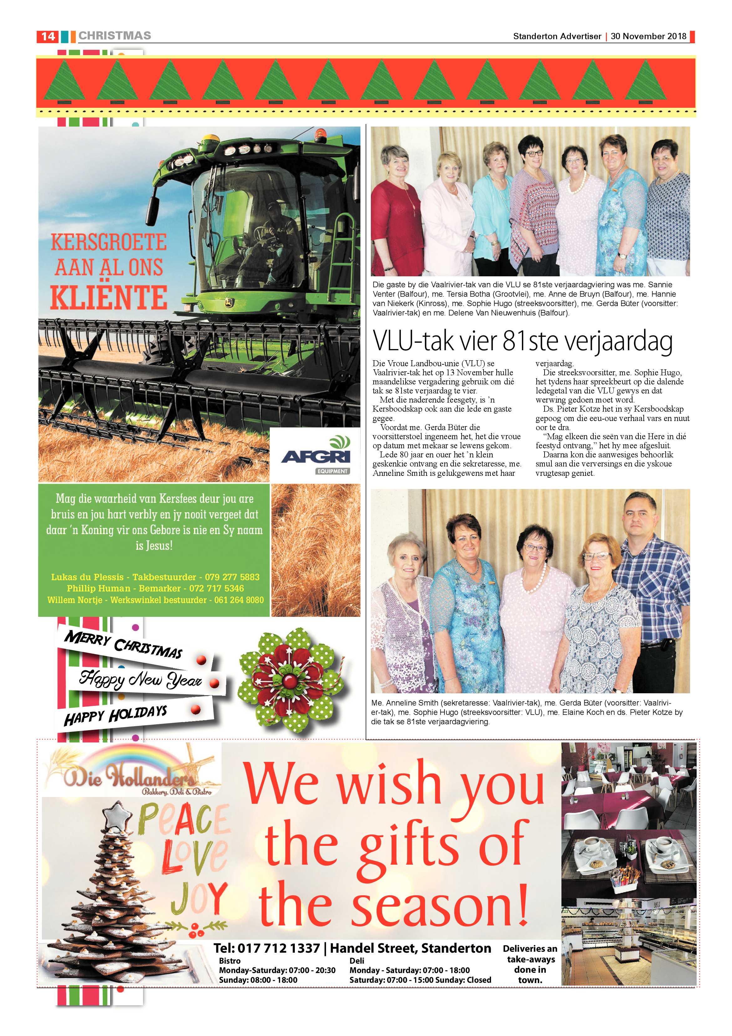 Standerton Advertiser 30 November 2018 page 13