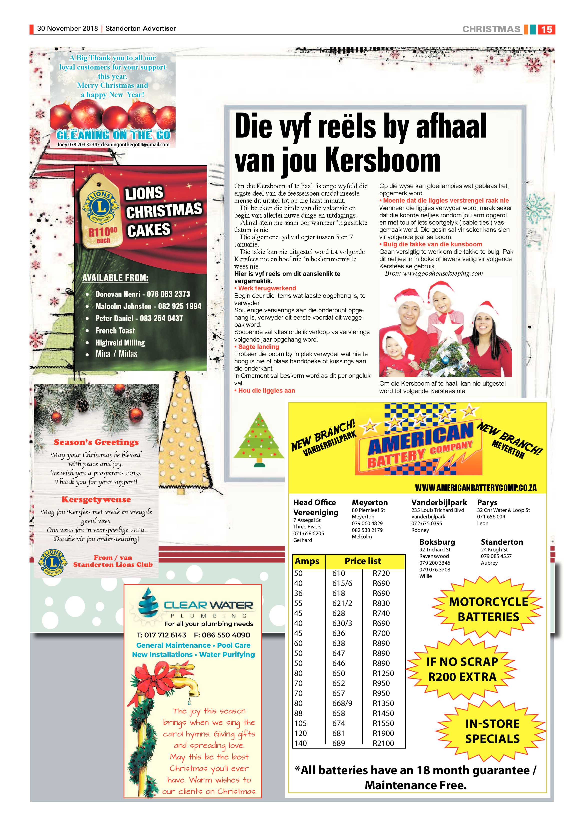 Standerton Advertiser 30 November 2018 page 14