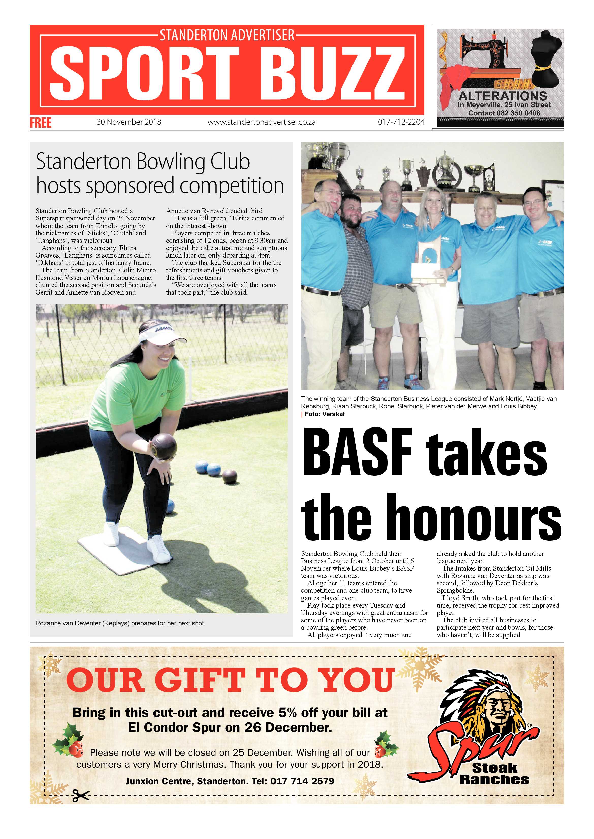 Standerton Advertiser 30 November 2018 page 19