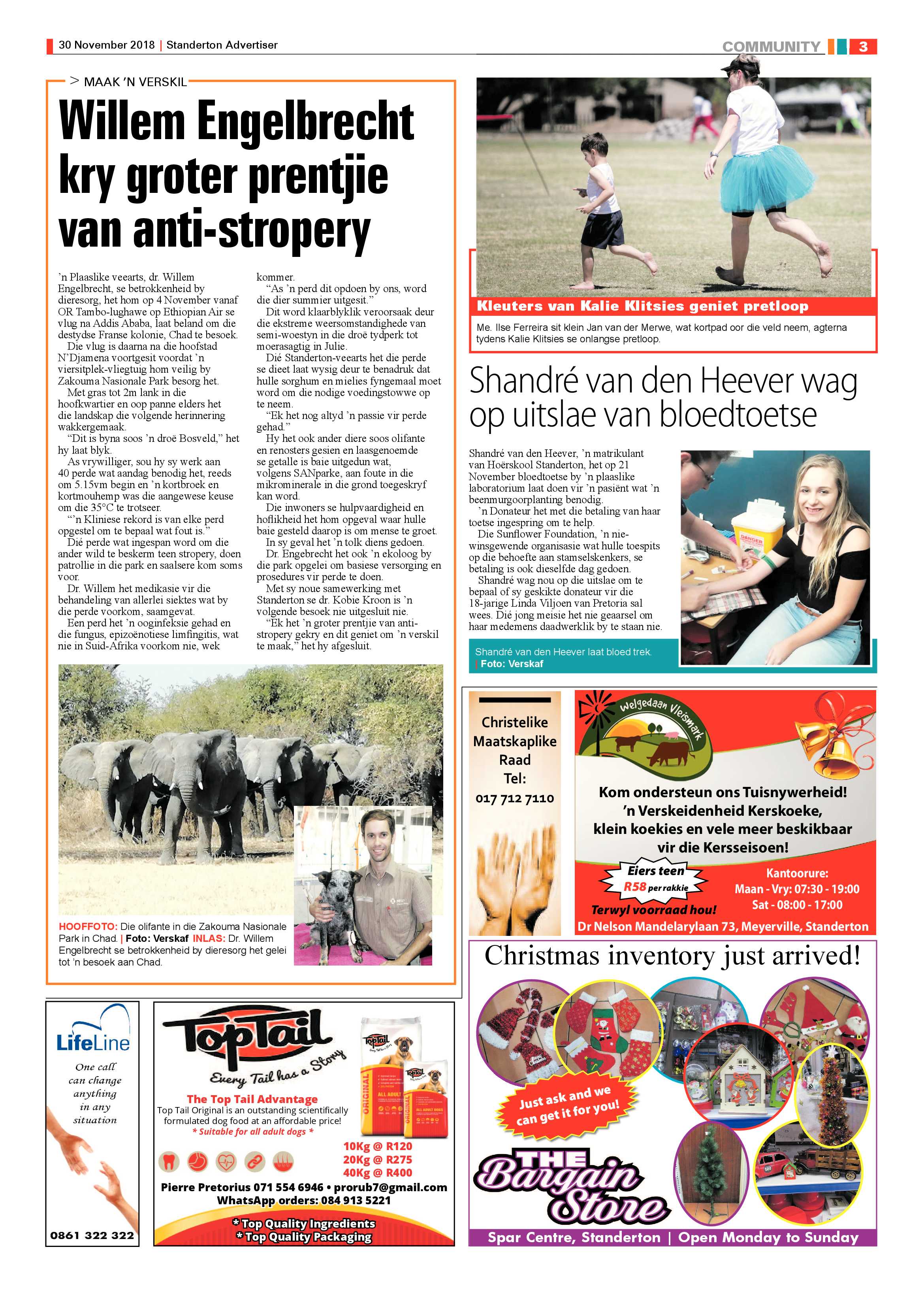Standerton Advertiser 30 November 2018 page 3