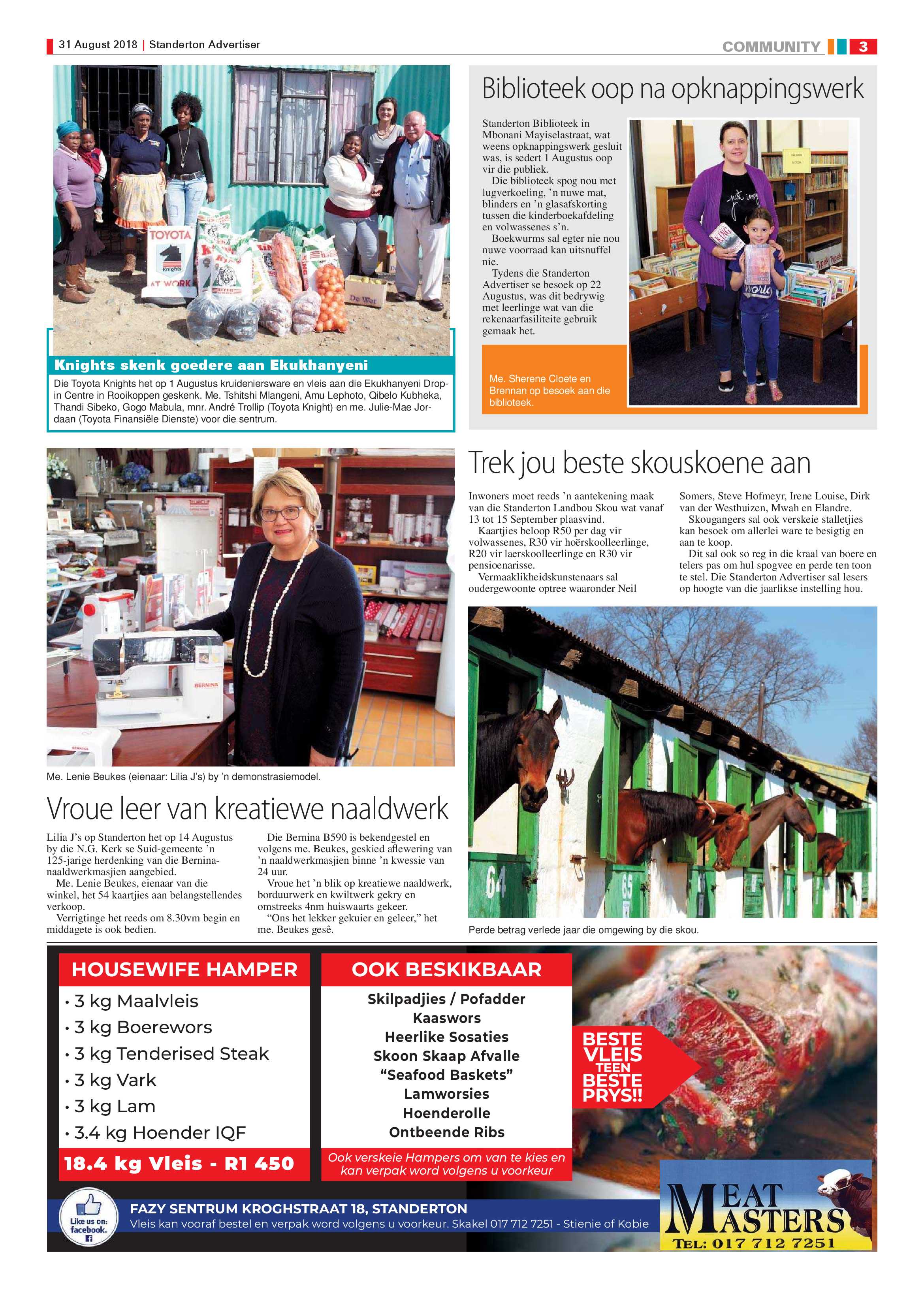 Standerton Advertiser 31 August 2018 page 3