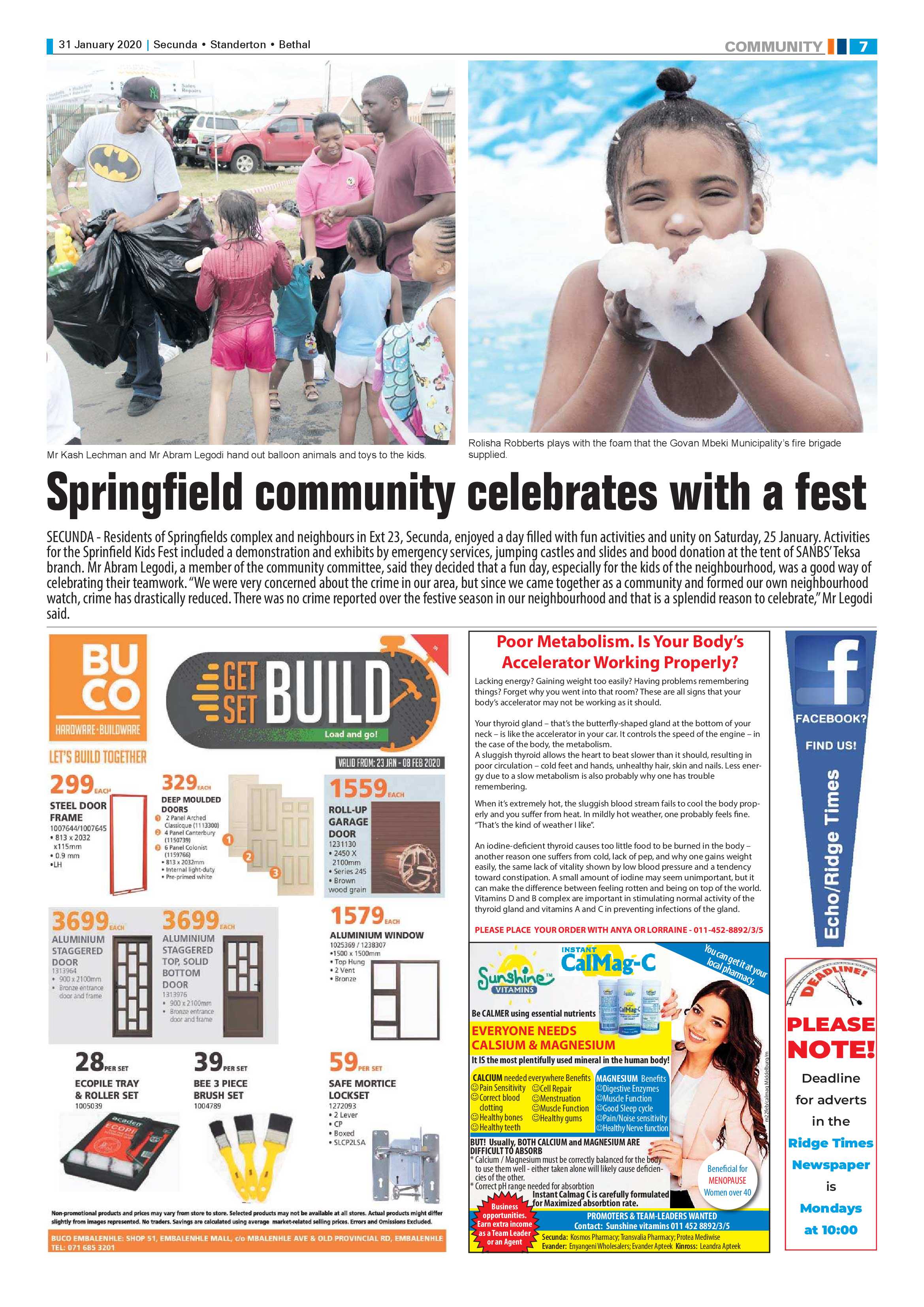 Standerton Advertiser 31 January 2020 page 7
