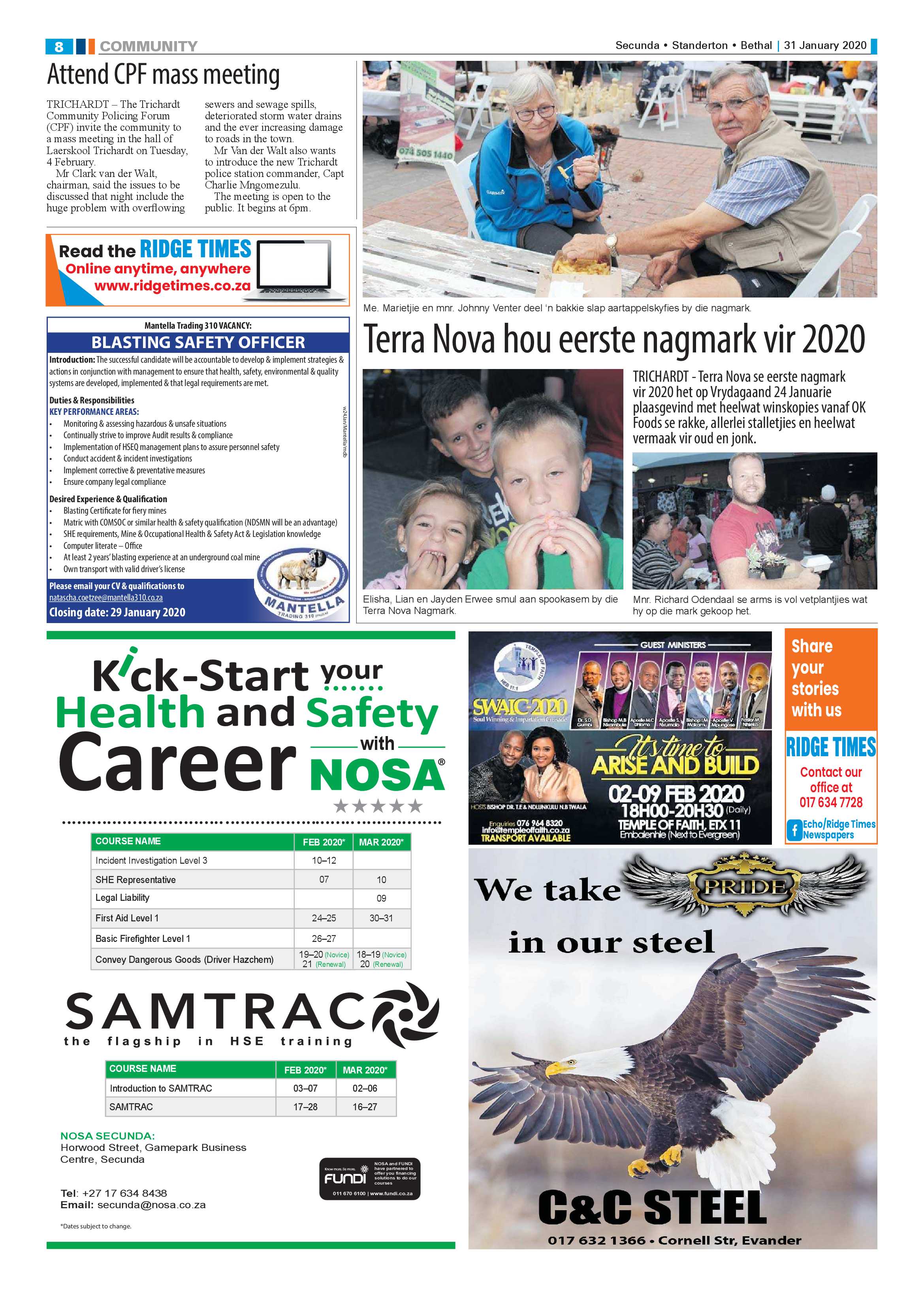 Standerton Advertiser 31 January 2020 page 8