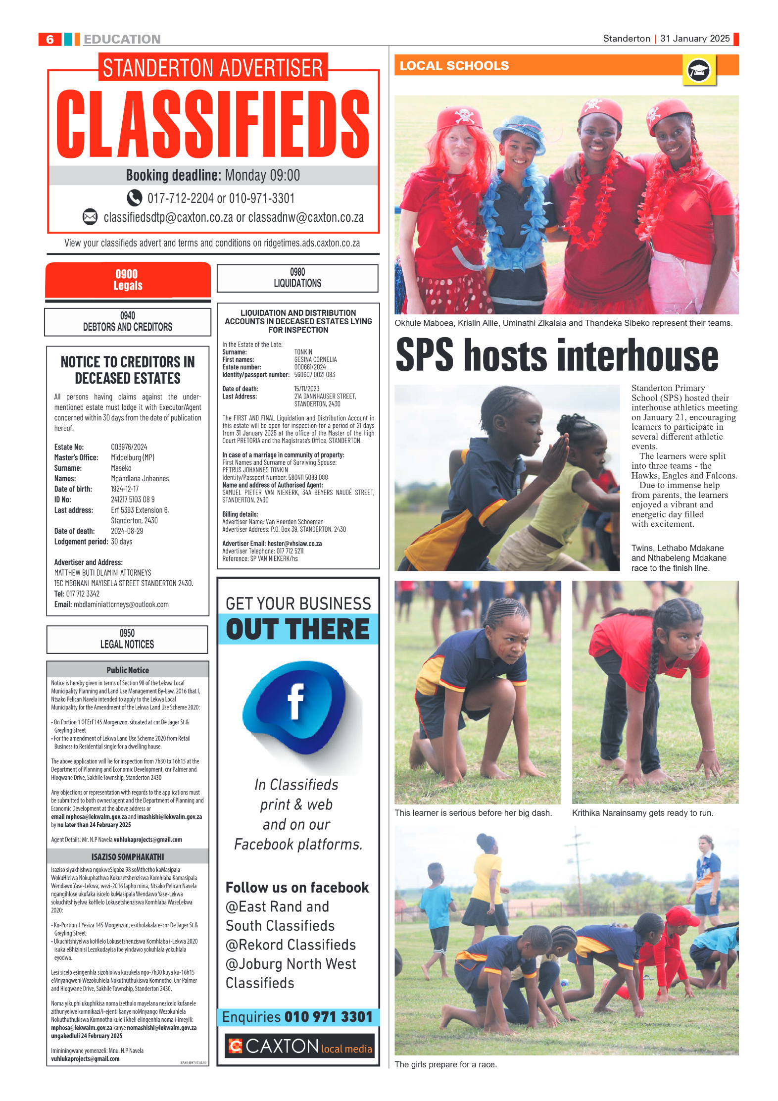 Standerton Advertiser 31 January 2025 page 6