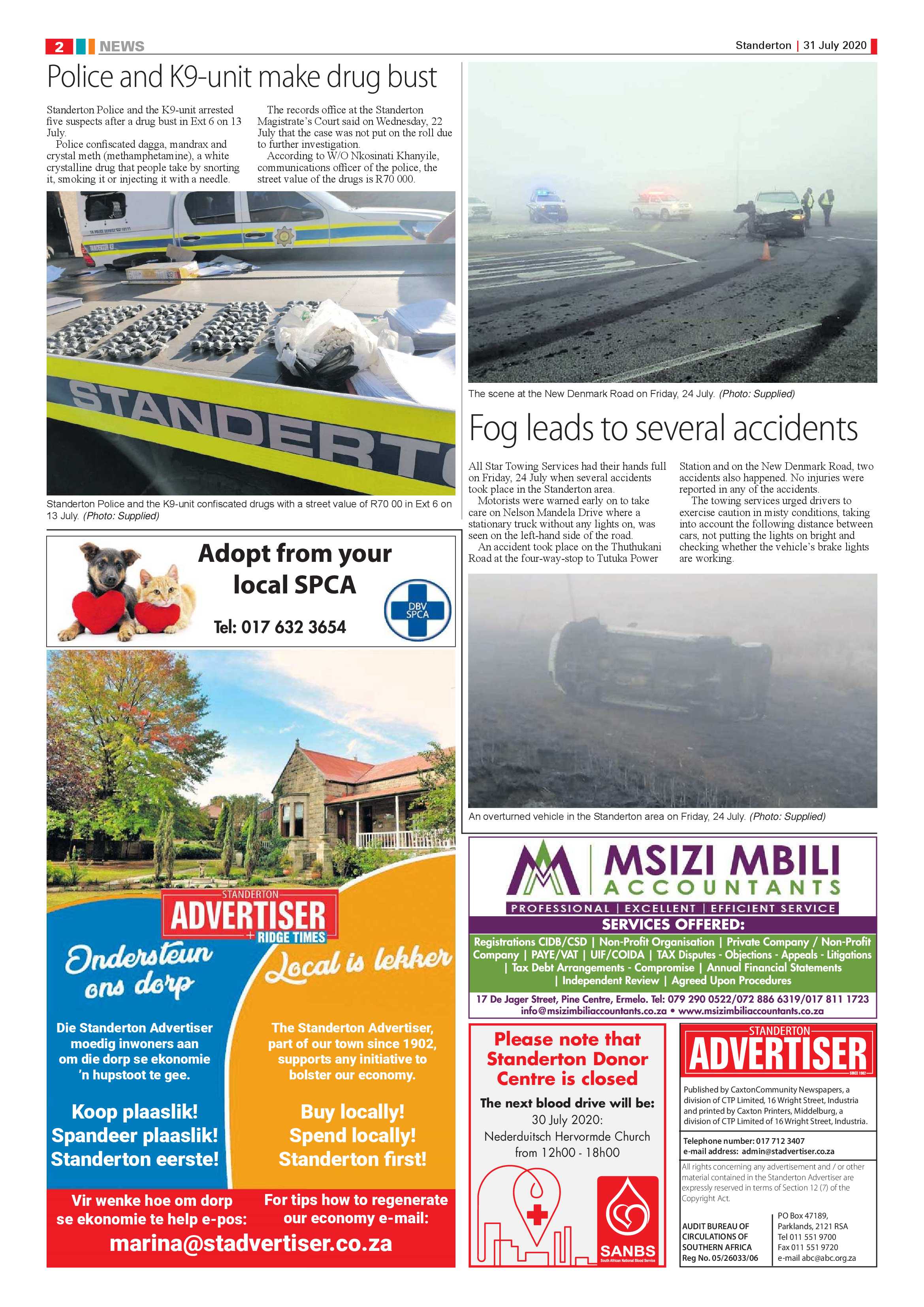 Standerton Advertiser 31 July 2020 page 2