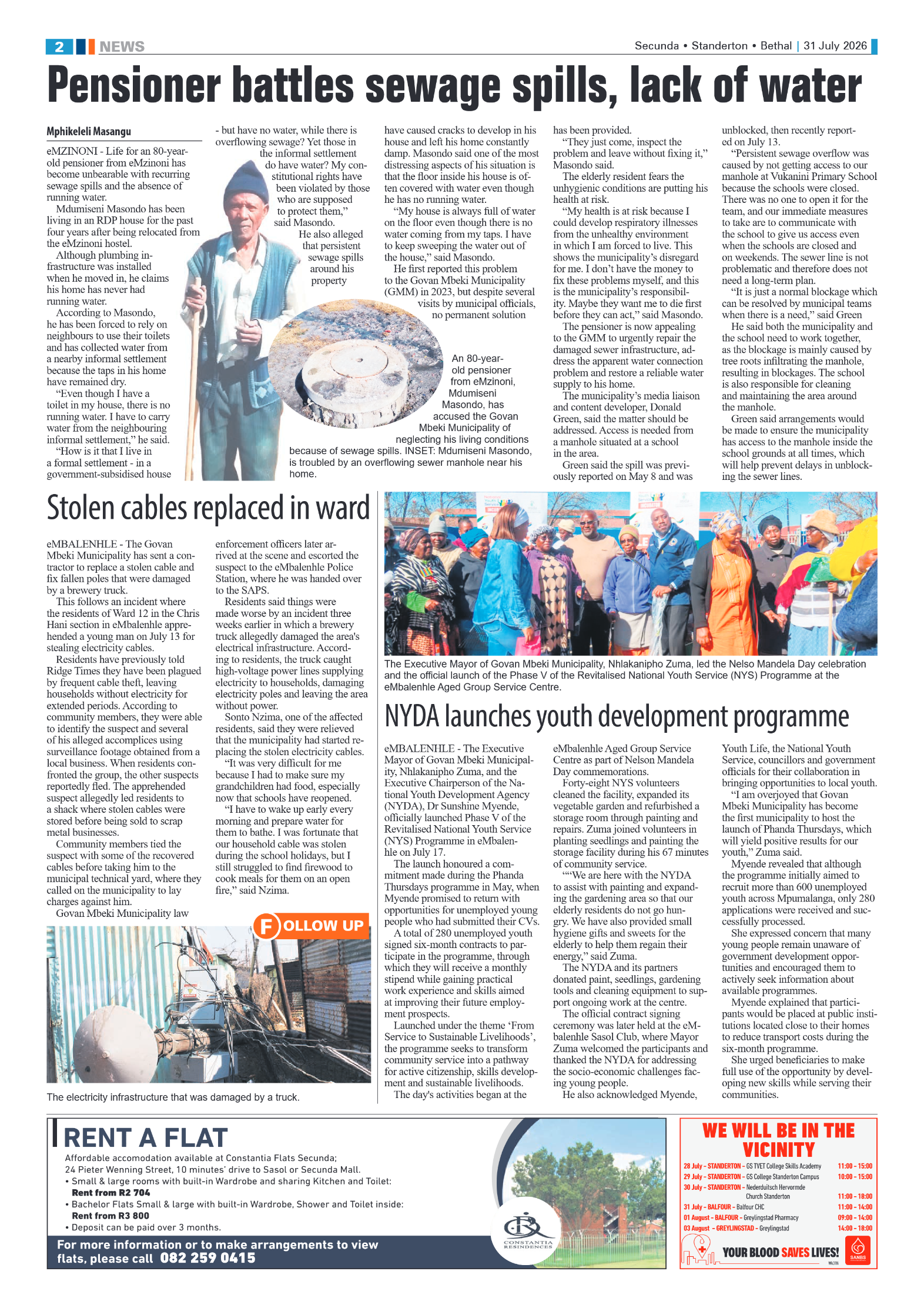 Standerton Advertiser 31 July 2026 page 2