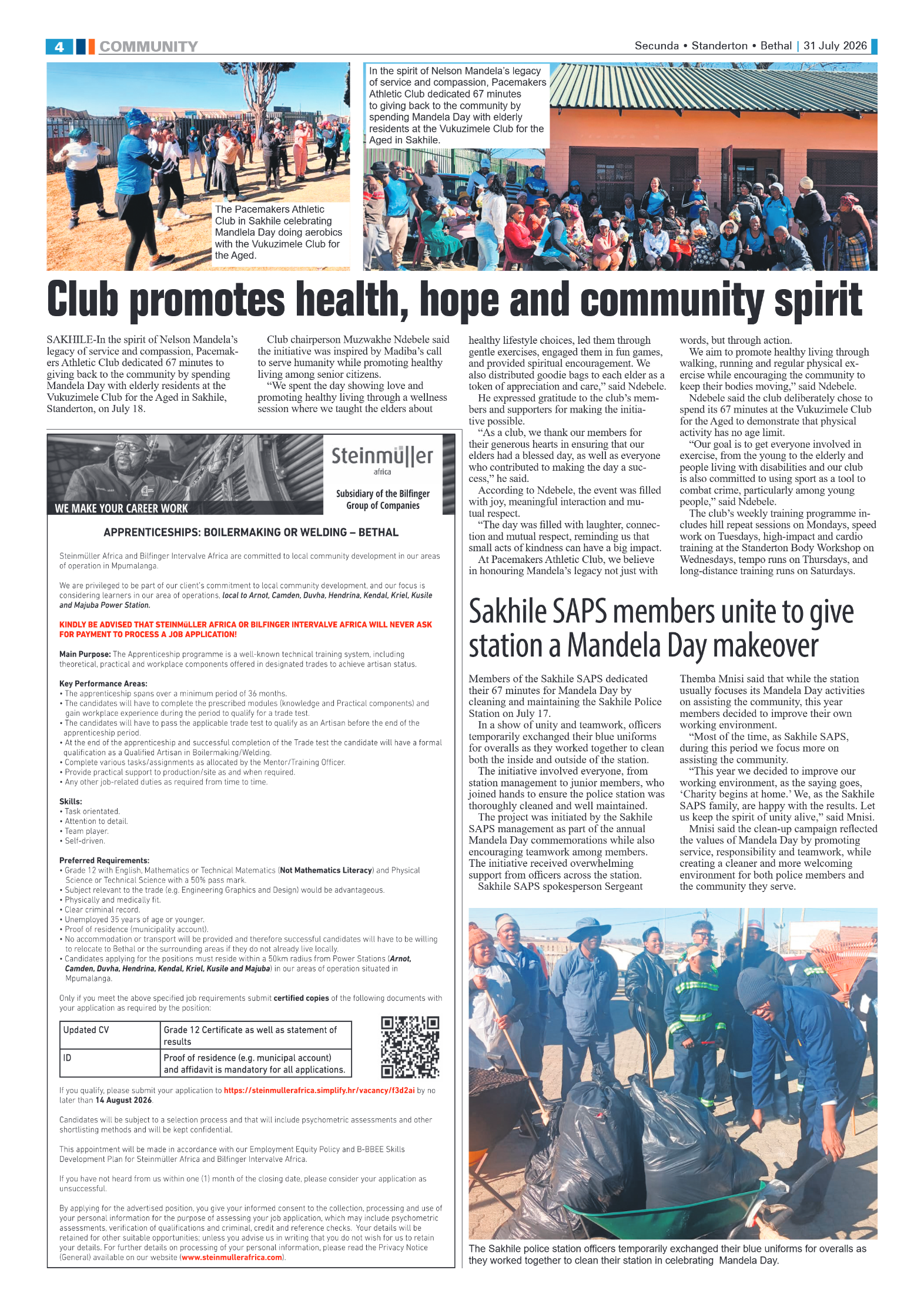 Standerton Advertiser 31 July 2026 page 4
