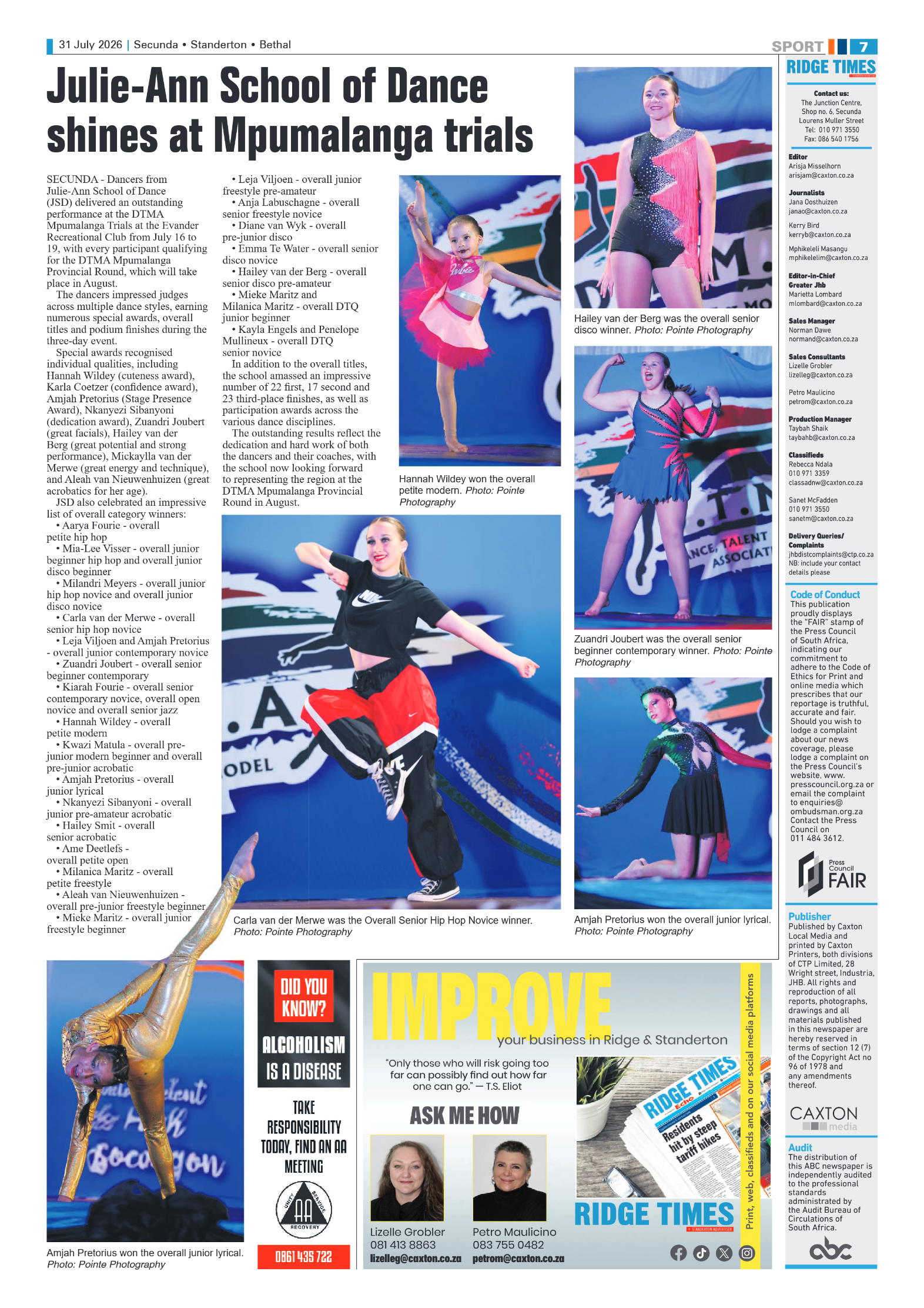 Standerton Advertiser 31 July 2026 page 7