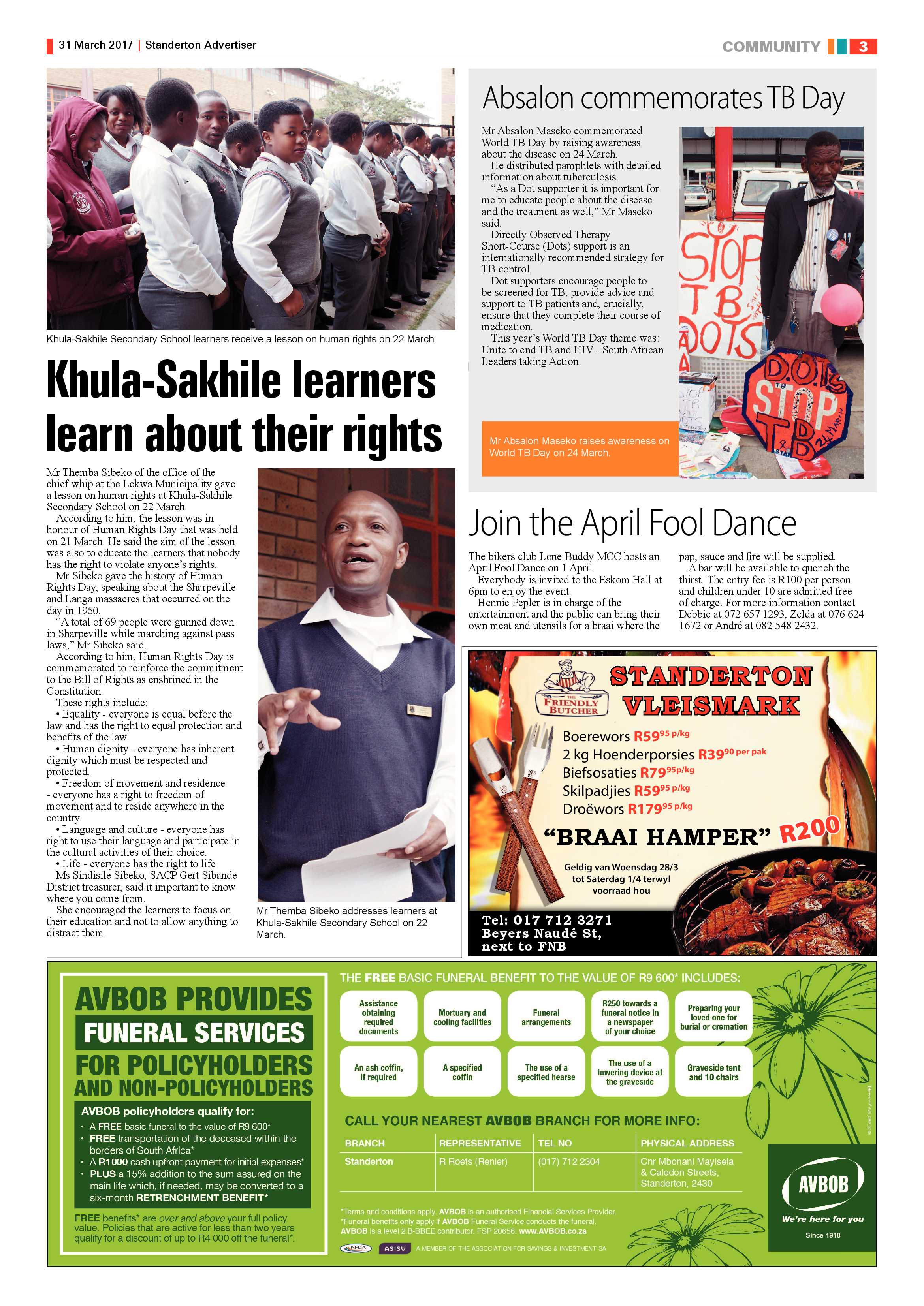 Standerton Advertiser 31 March 2017 page 3