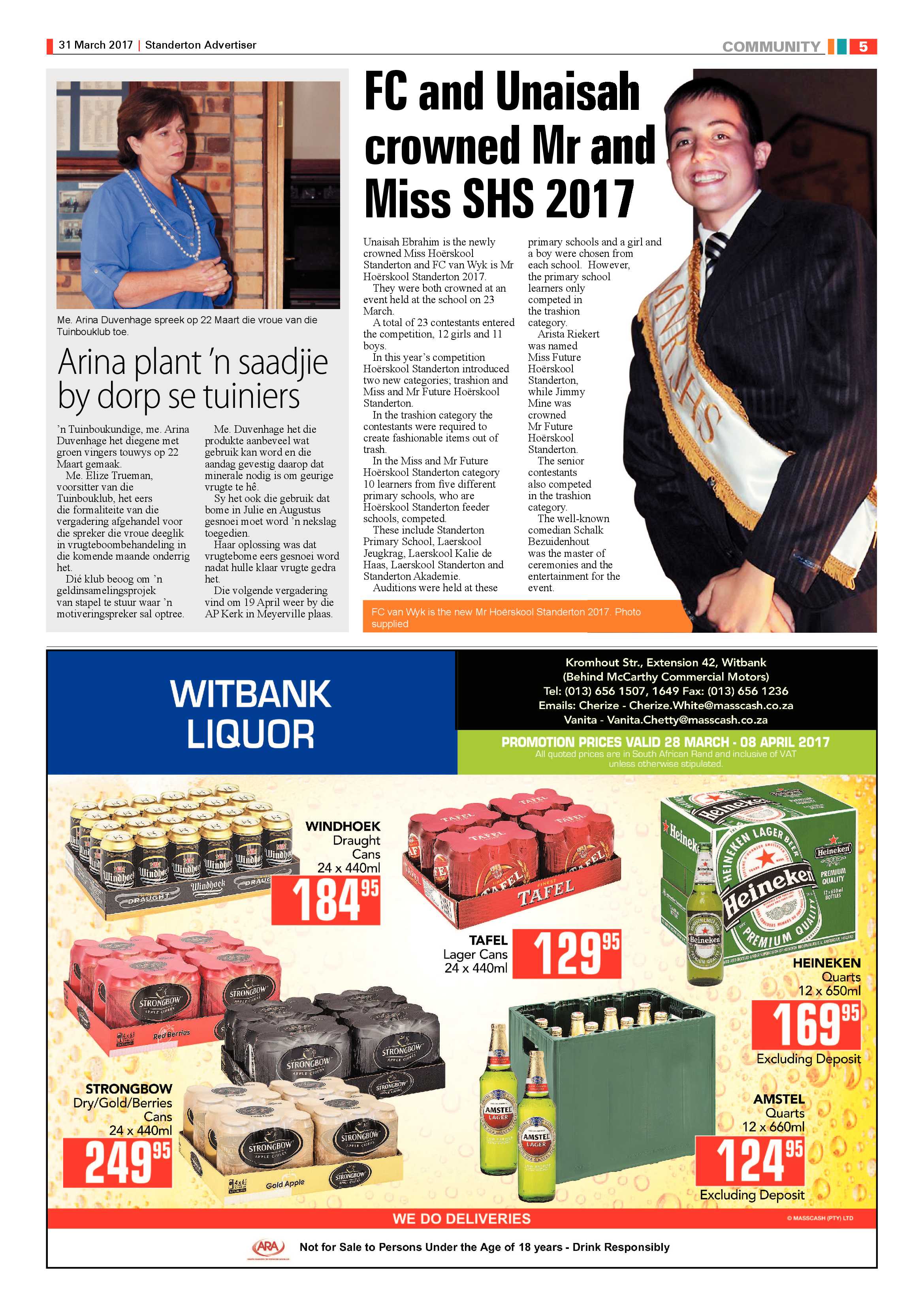 Standerton Advertiser 31 March 2017 page 5