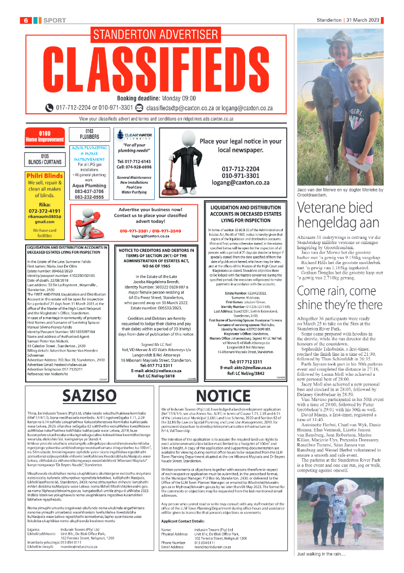 Standerton Advertiser 31 March 2023 page 6