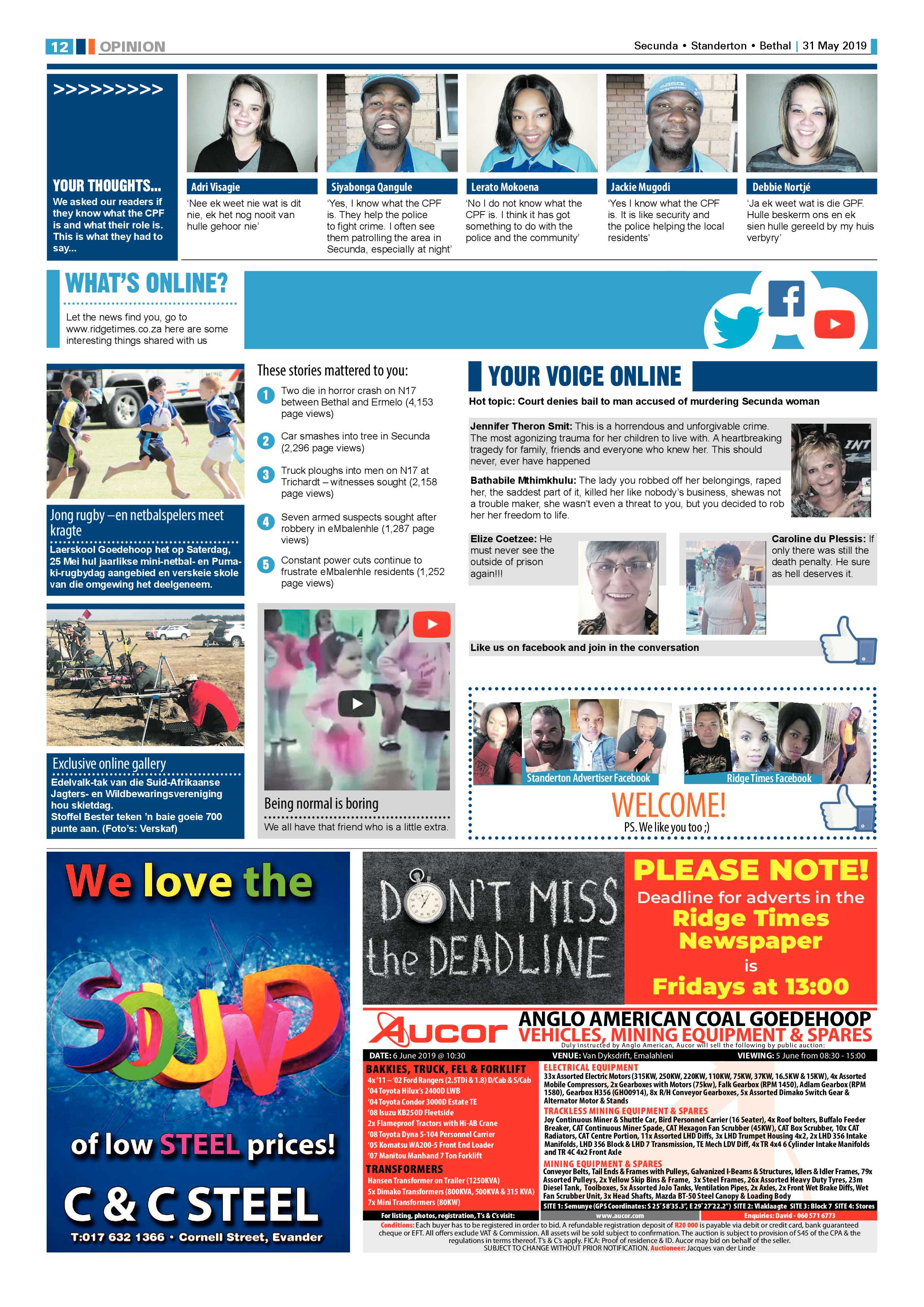 Standerton Advertiser 31 May 2019 page 18