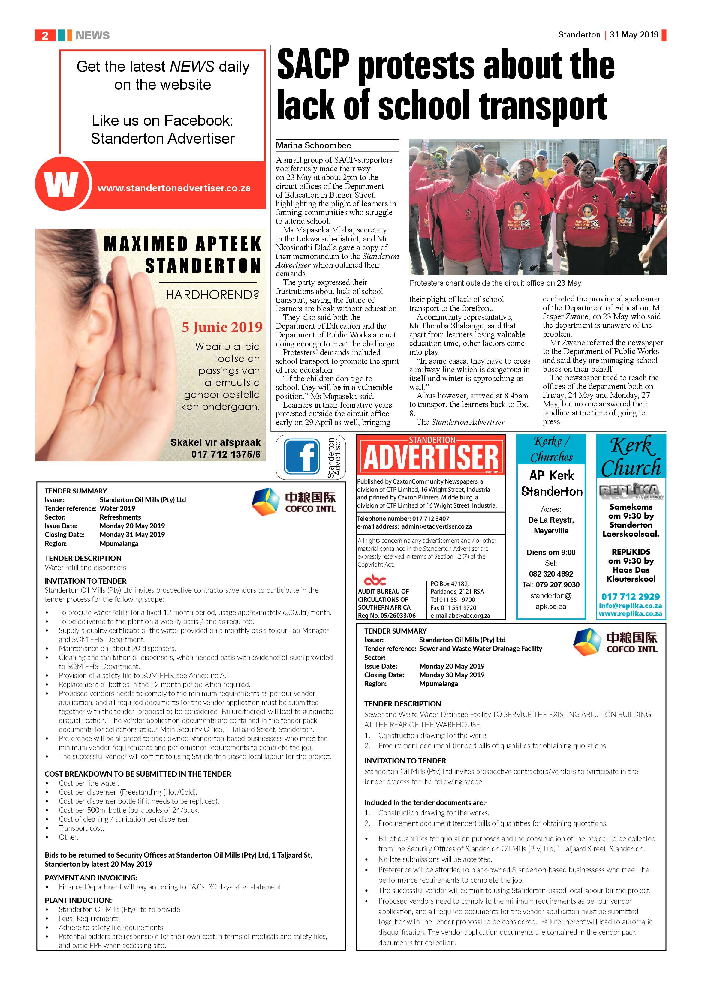 Standerton Advertiser 31 May 2019 page 2