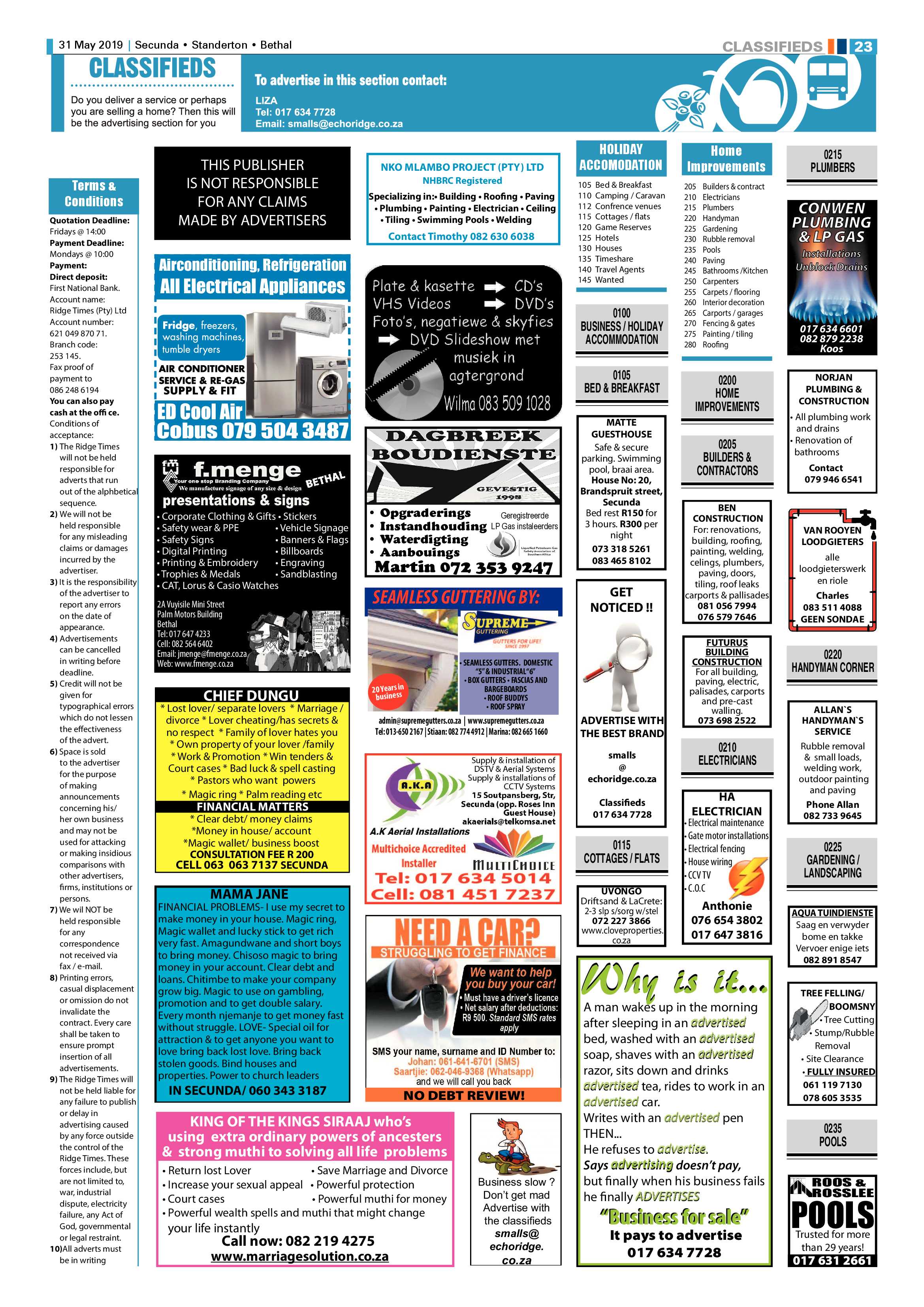 Standerton Advertiser 31 May 2019 page 29
