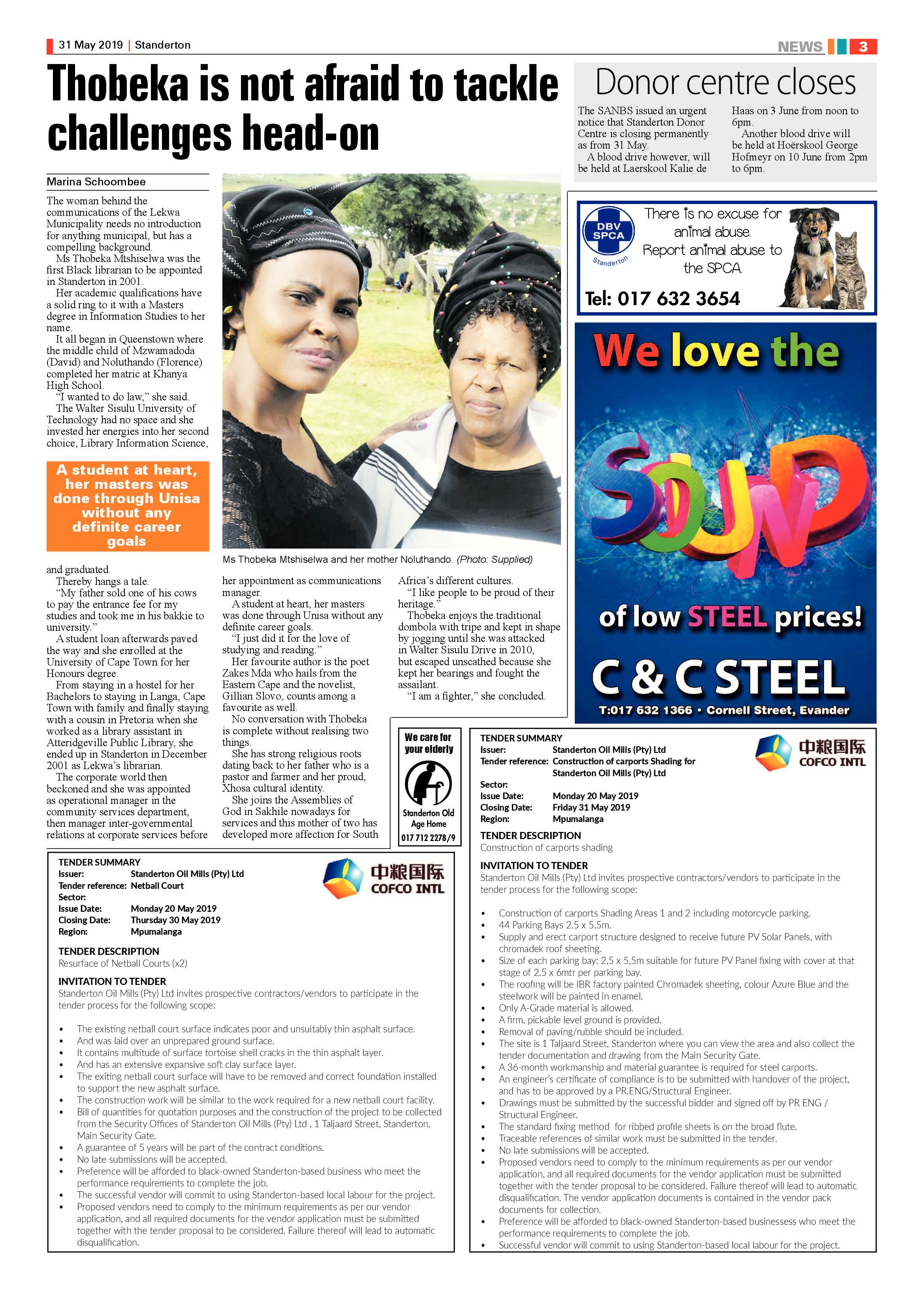 Standerton Advertiser 31 May 2019 page 3