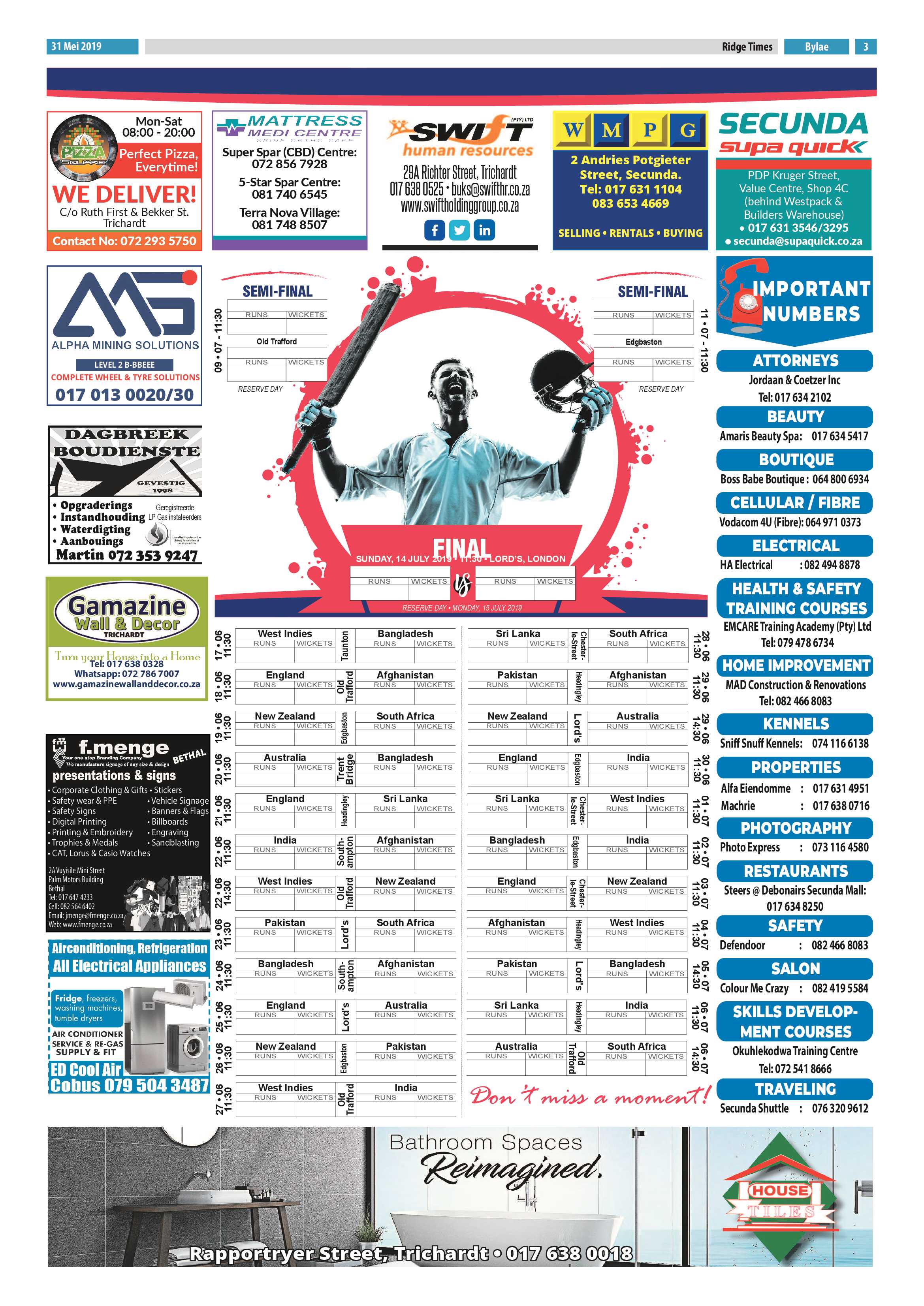 Standerton Advertiser 31 May 2019 page 35